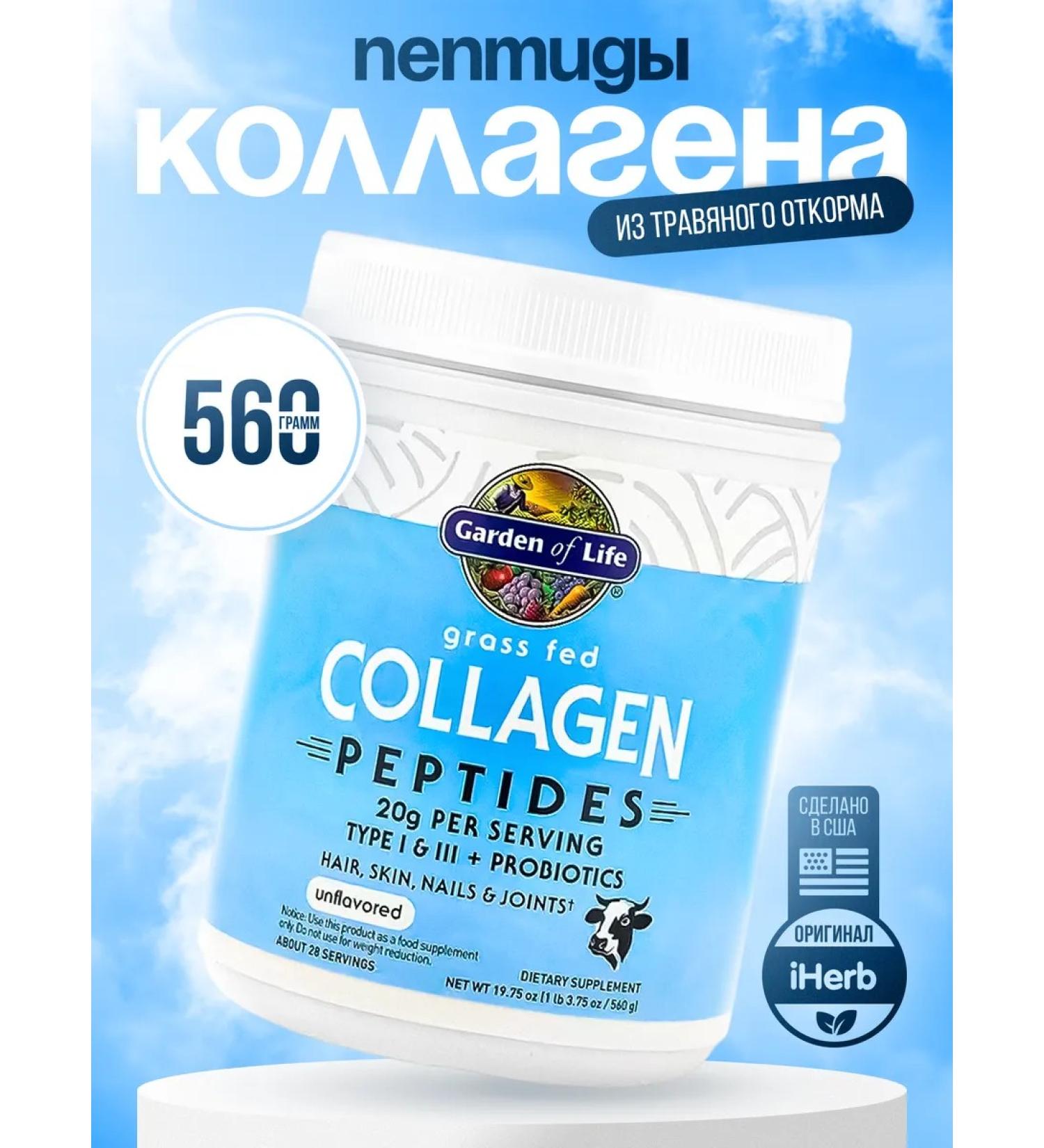 Garden of Life Collagen without taste 560g - Buy Online on GoSupps.com