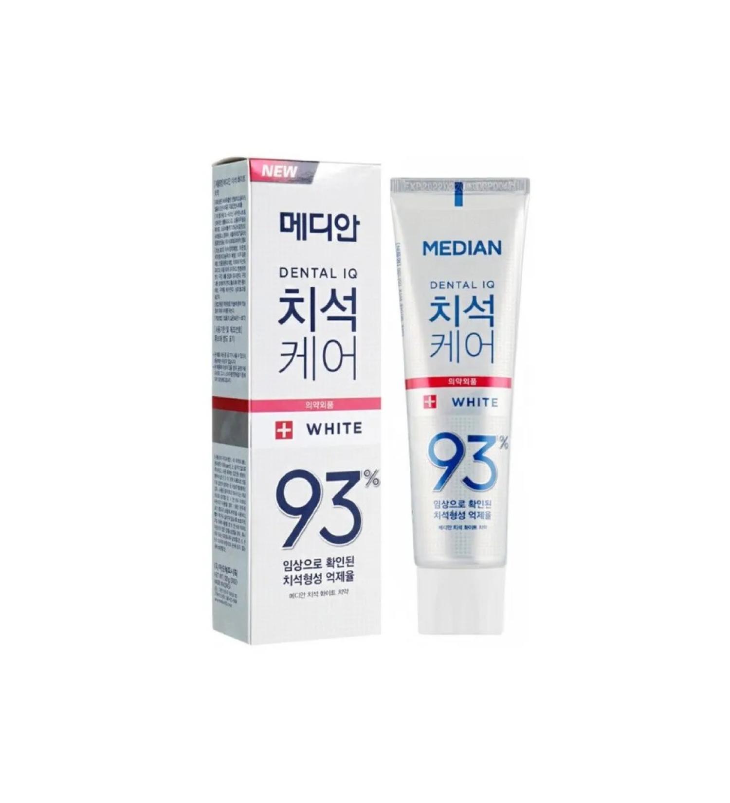 Korean toothpaste Median Dental IQ 93% Original menthol - Buy Online on GoSupps.com
