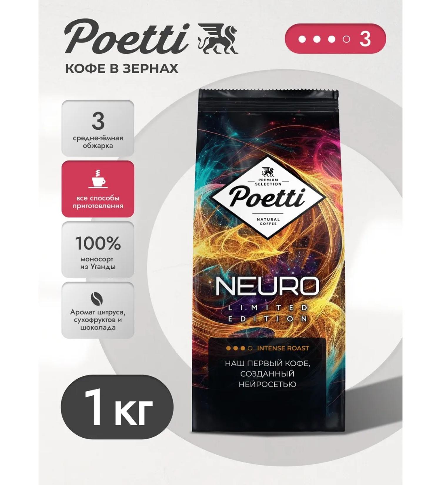 Poetti NEURO LIMITED Edition Coffee - Buy Online on GoSupps.com