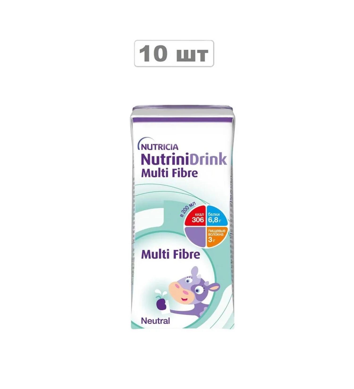 Nutrinidrink with dietary fibers with neutral 200ml 10 pcs