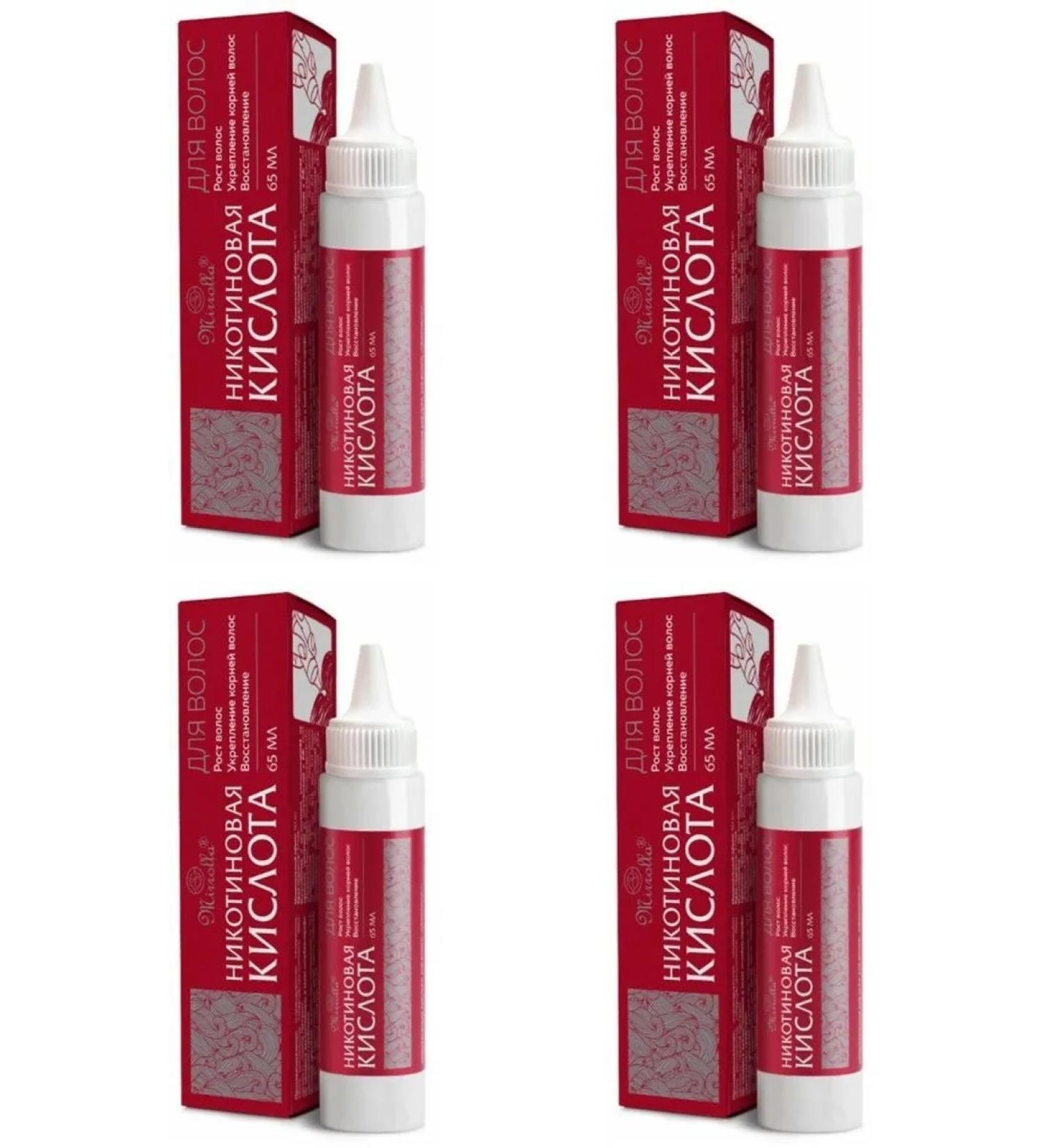 Mirrolla nicotinic acid for hair 65ml 4 pcs