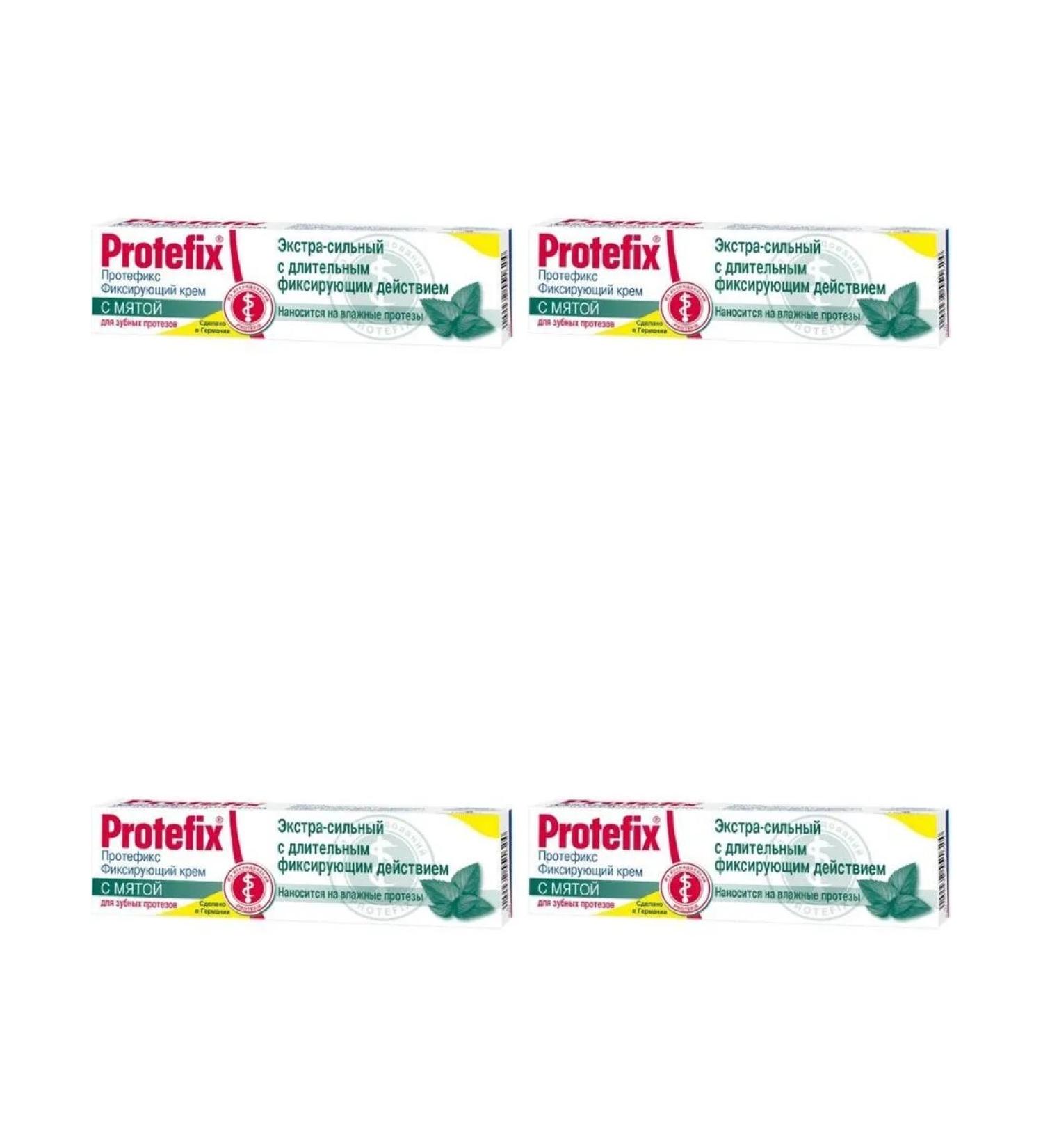Protefix cream Fixir Extra-horsepower 47g mint 4 pcs