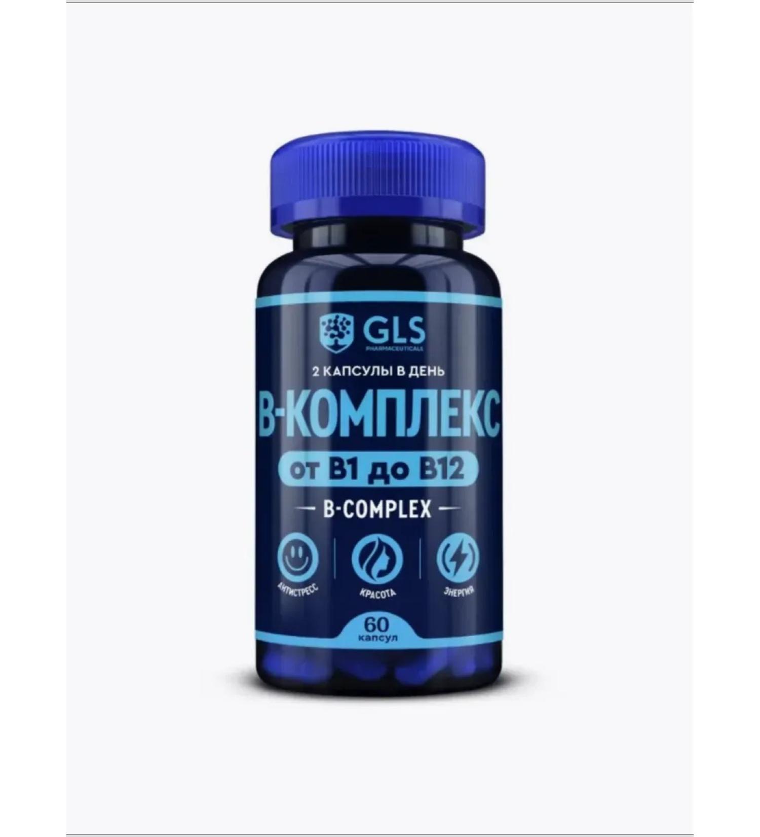 GLS pharmaceuticals Vitamins B-complex 60 pcs - Buy Online on GoSupps.com