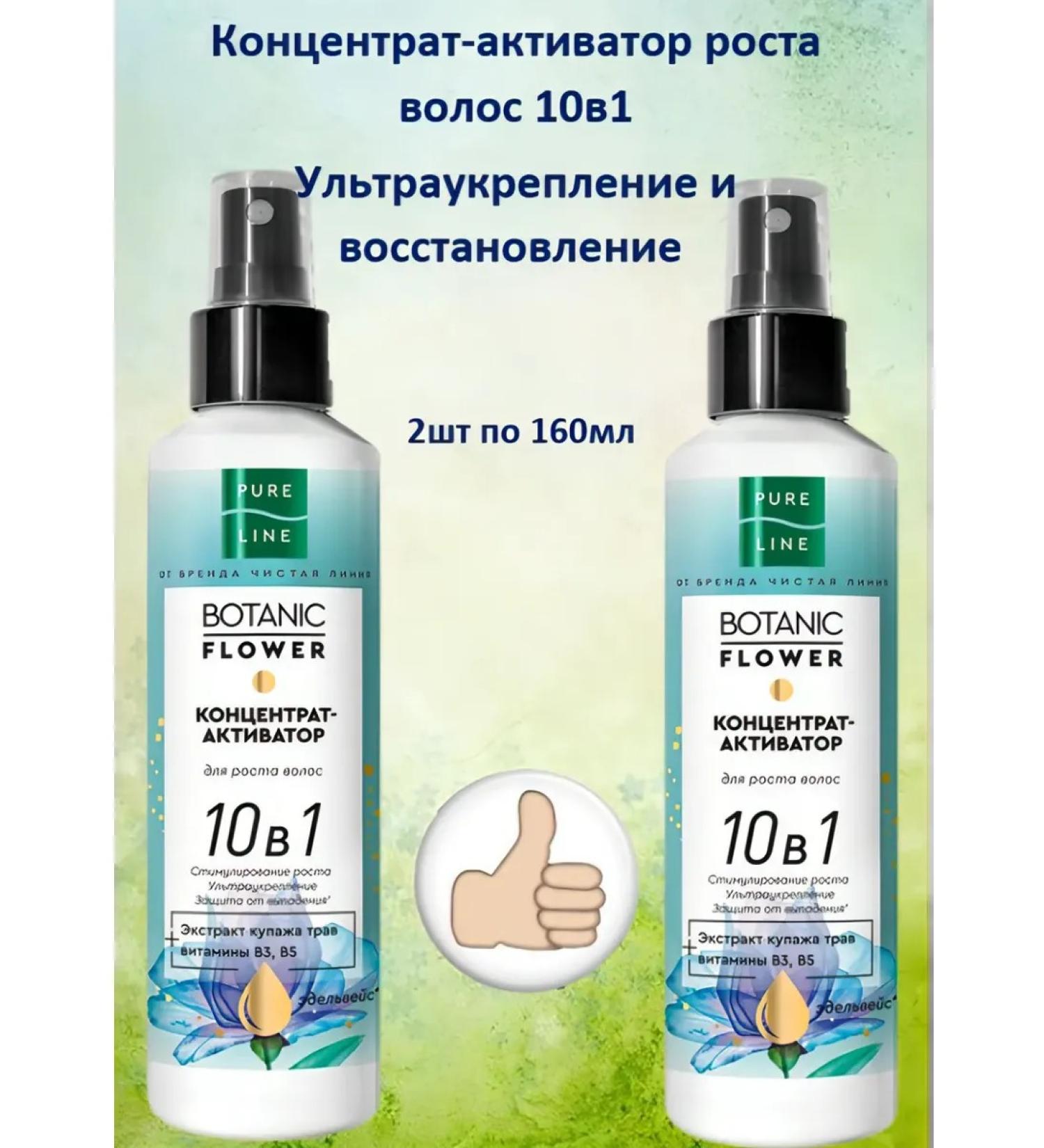 Clean Line/ Hair growth concentrate 10V1 2pcs 160 ml