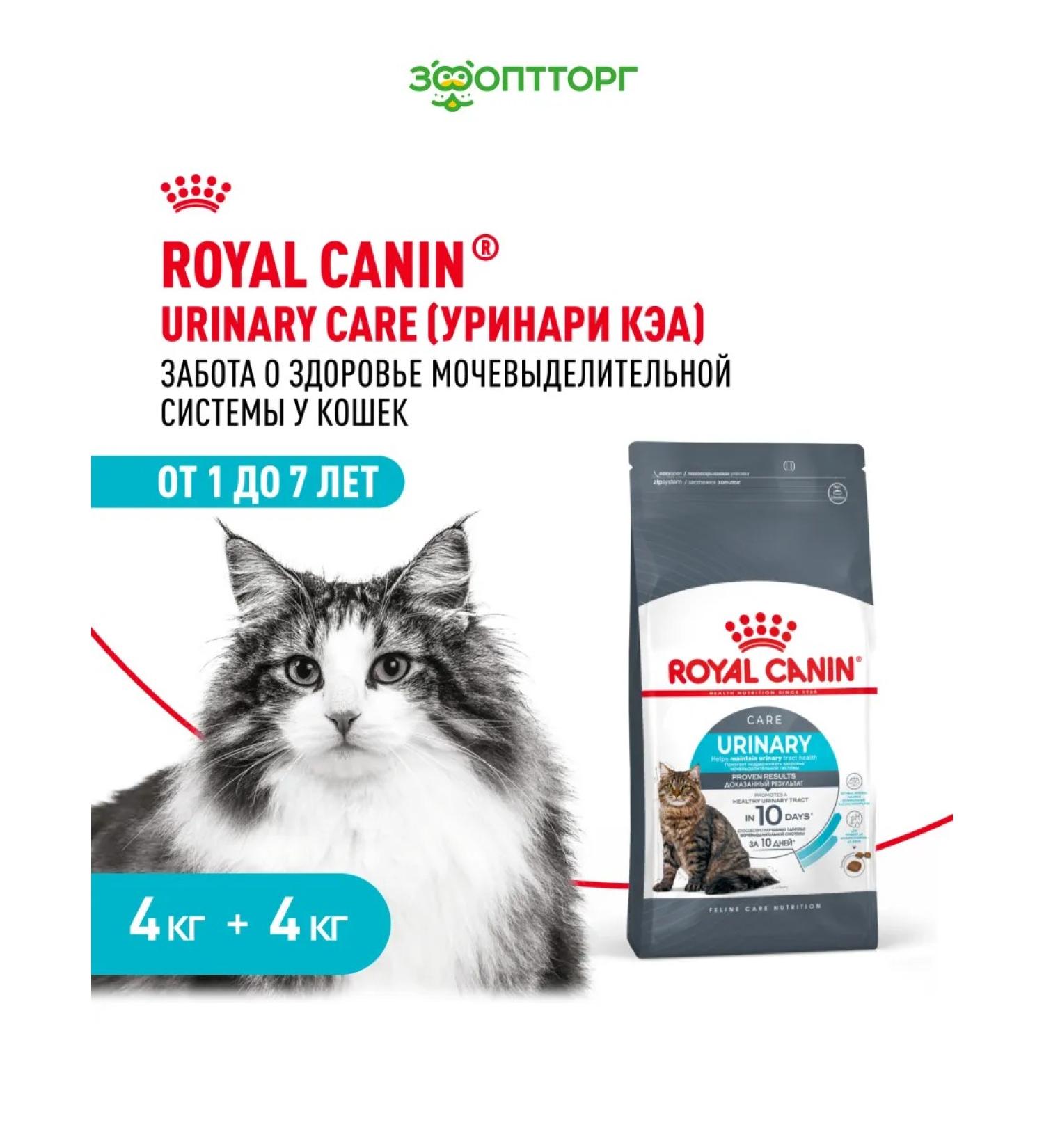 ROYAL CANIN Dry food Urinary Care for cats Prevention of ICD 4 kg x 2pcs - Buy Online on GoSupps.com