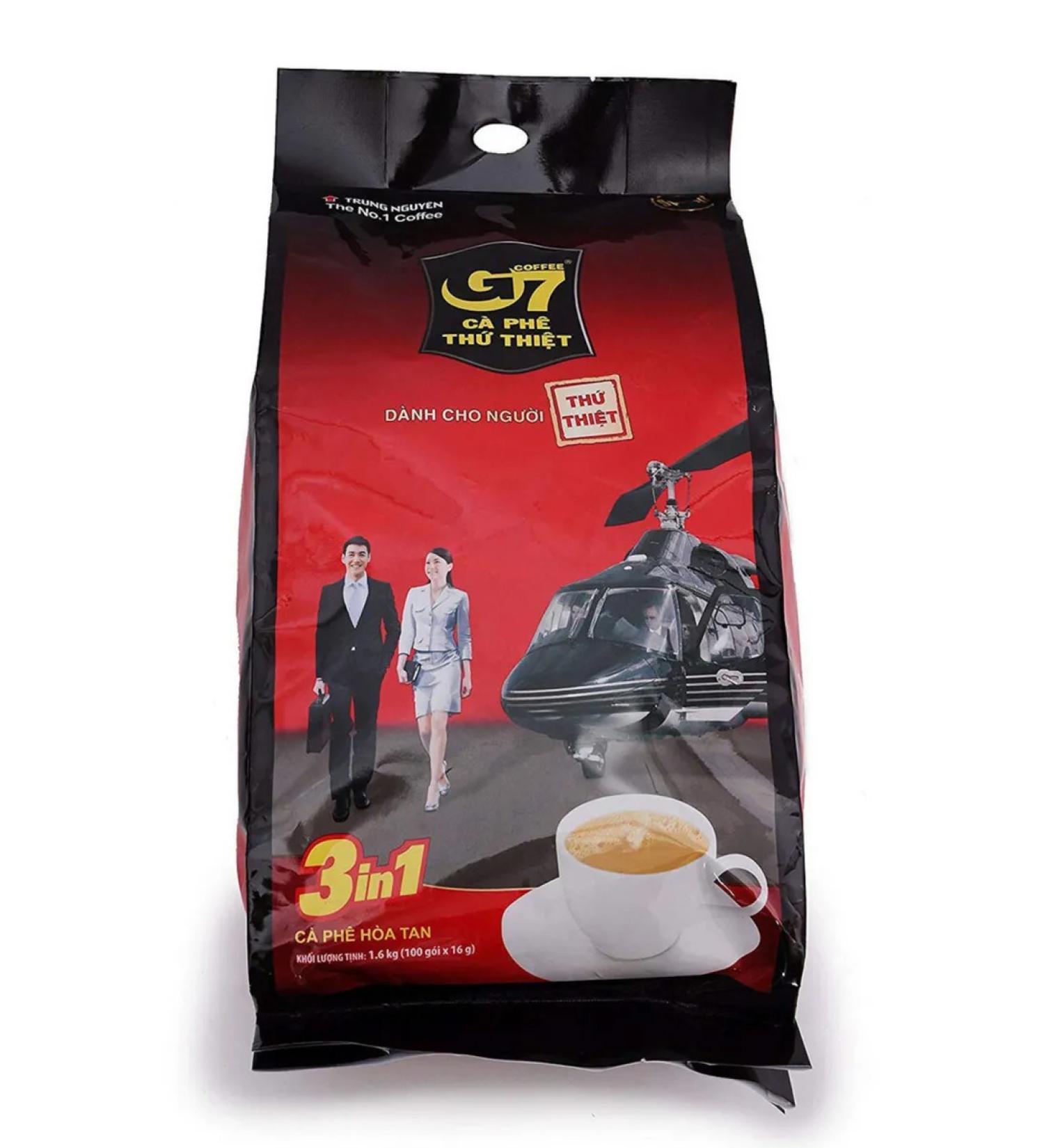 TRUNG NGUYEN Soluble coffee G7 3 in 1 100 bags - Buy Online on GoSupps.com
