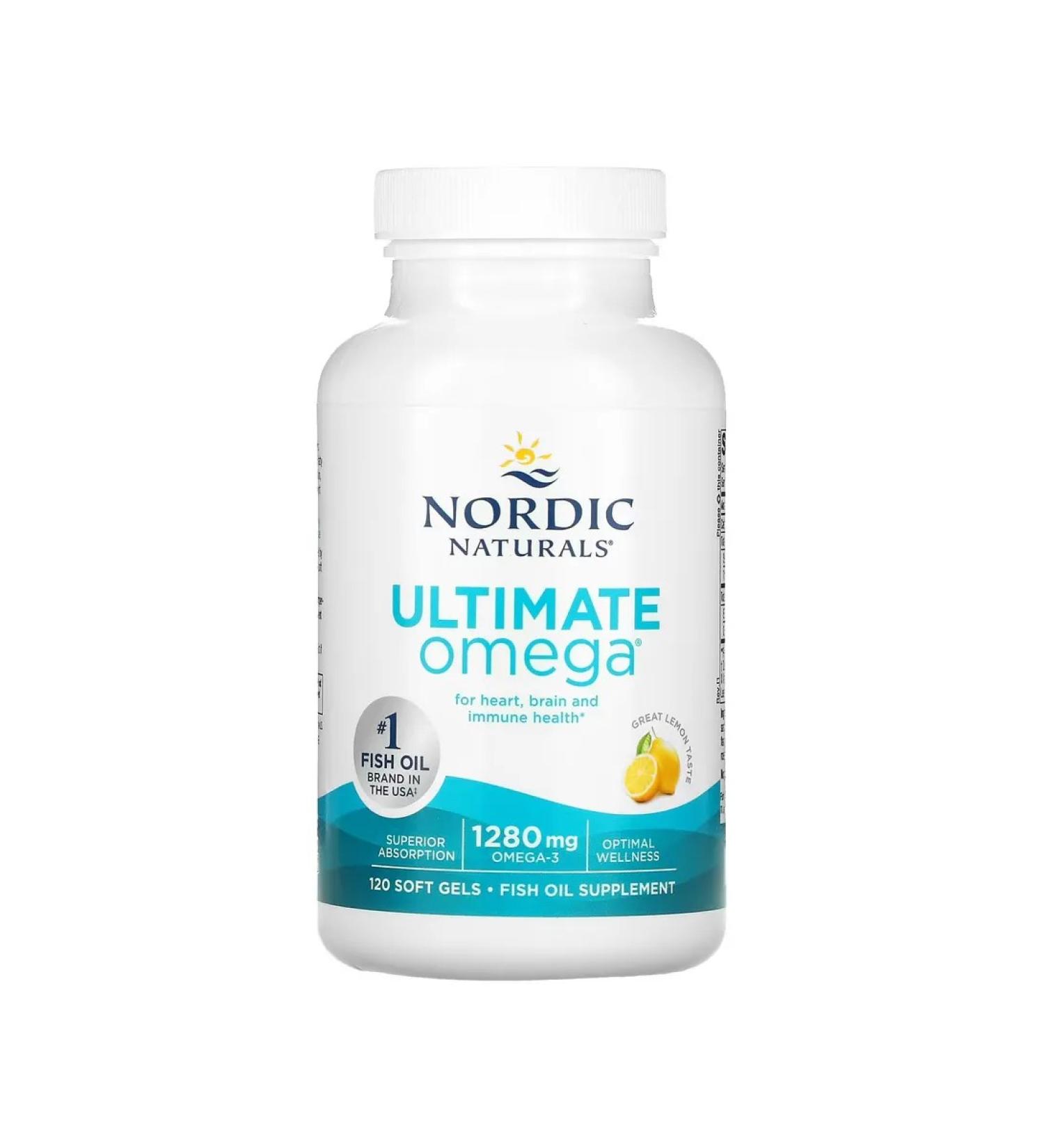 Nordic Naturals Ultimate omega highly effective omega-3 120 capsules - Buy Online on GoSupps.com