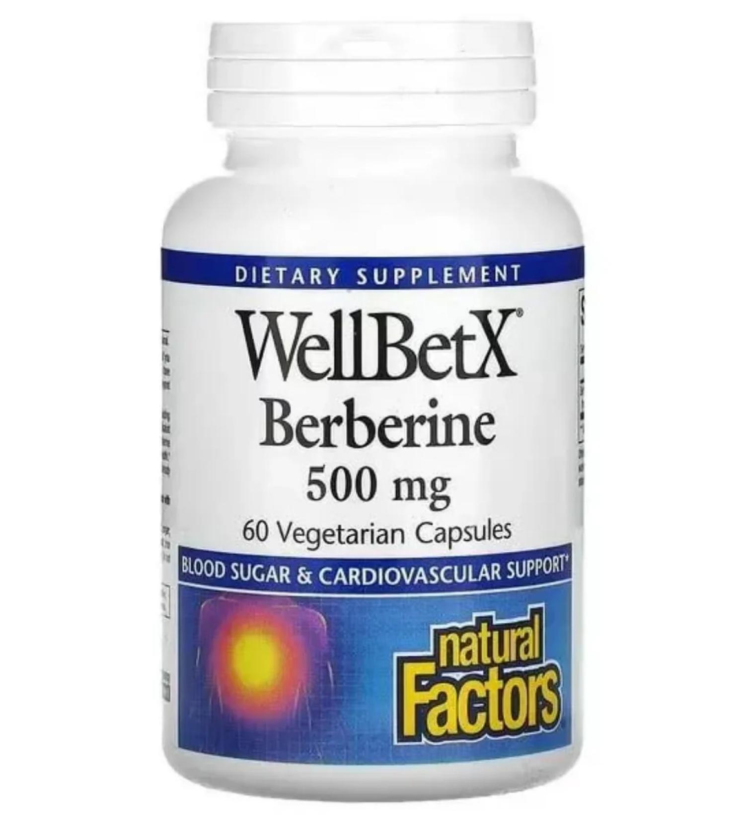 Natural Factors Berberine Berberin 500 mg 60 capsules