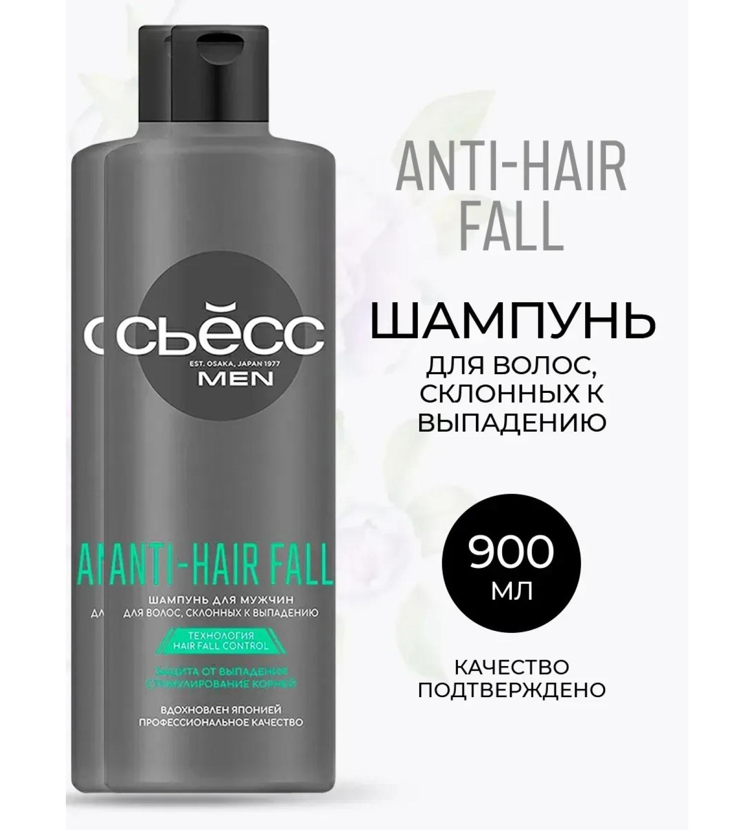 Syoss Shampoo Anti-Hair Fall Men 450 ml 2 pcs - Buy Online on GoSupps.com