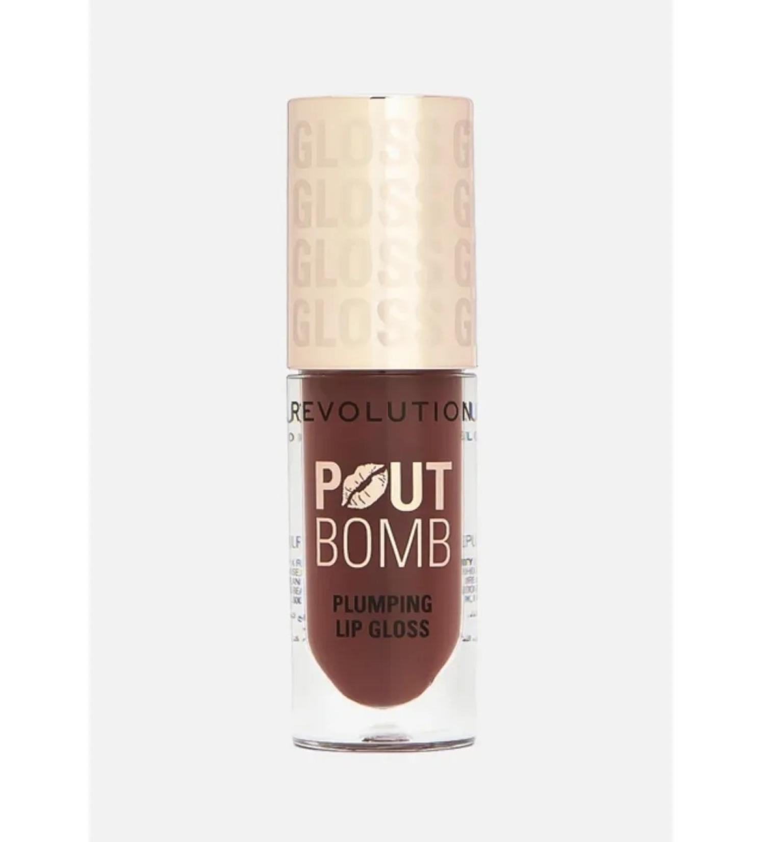 MakeUp Revolution Lip gloss Pout Bomb Plumping Gloss Espresso Cool Nude - Buy Online on GoSupps.com