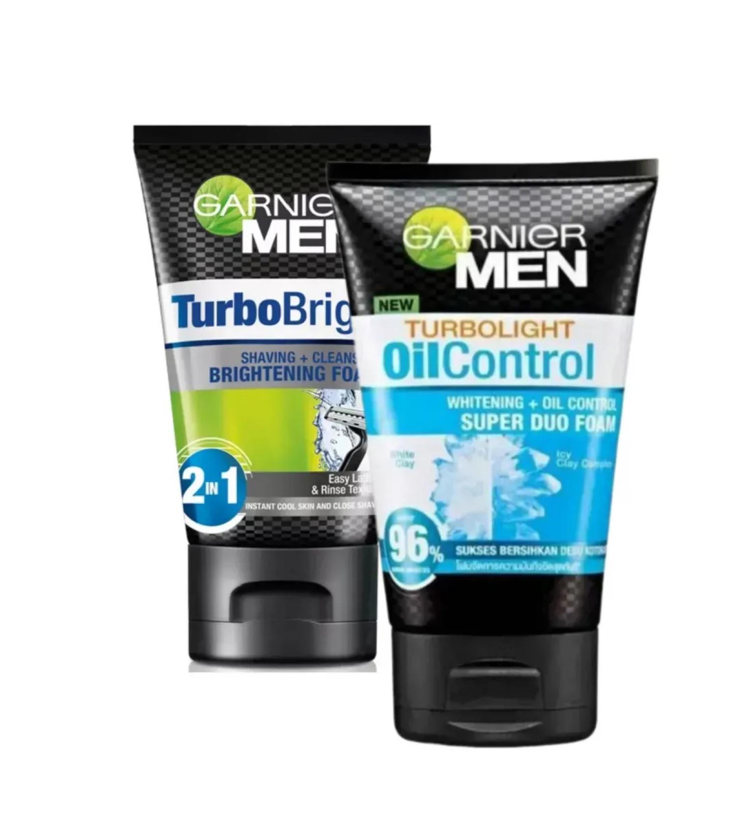 Garnier Cream-Pen and face scrub men's Turbo Bright 2 in 1 - Buy Online on GoSupps.com