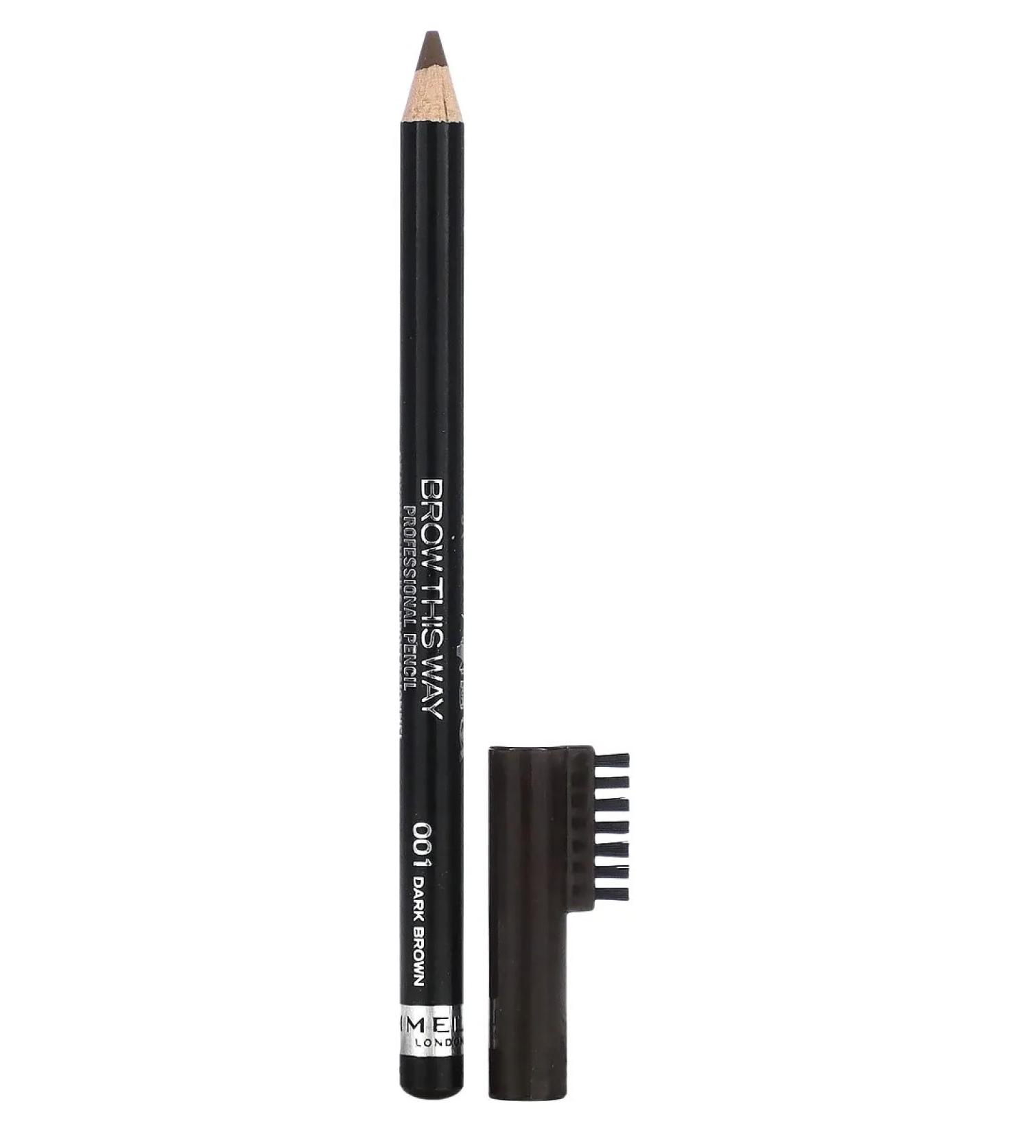 Rimmel London Eyebrow pencil 001 dark brown 1.4 g - Buy Online on GoSupps.com