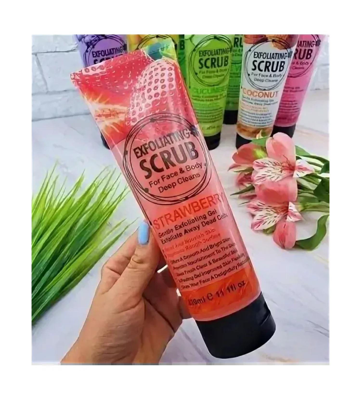 Win shop Face and body scrub with strawberry extract - Buy Online on GoSupps.com