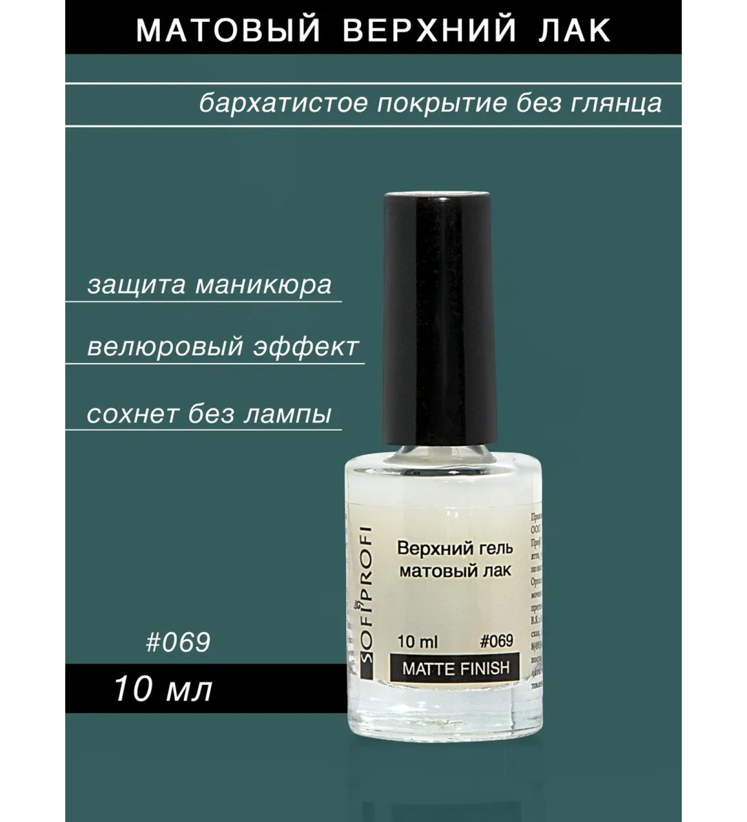 Sofiprofi Upper matte coating for nails art. 069 - Buy Online on GoSupps.com