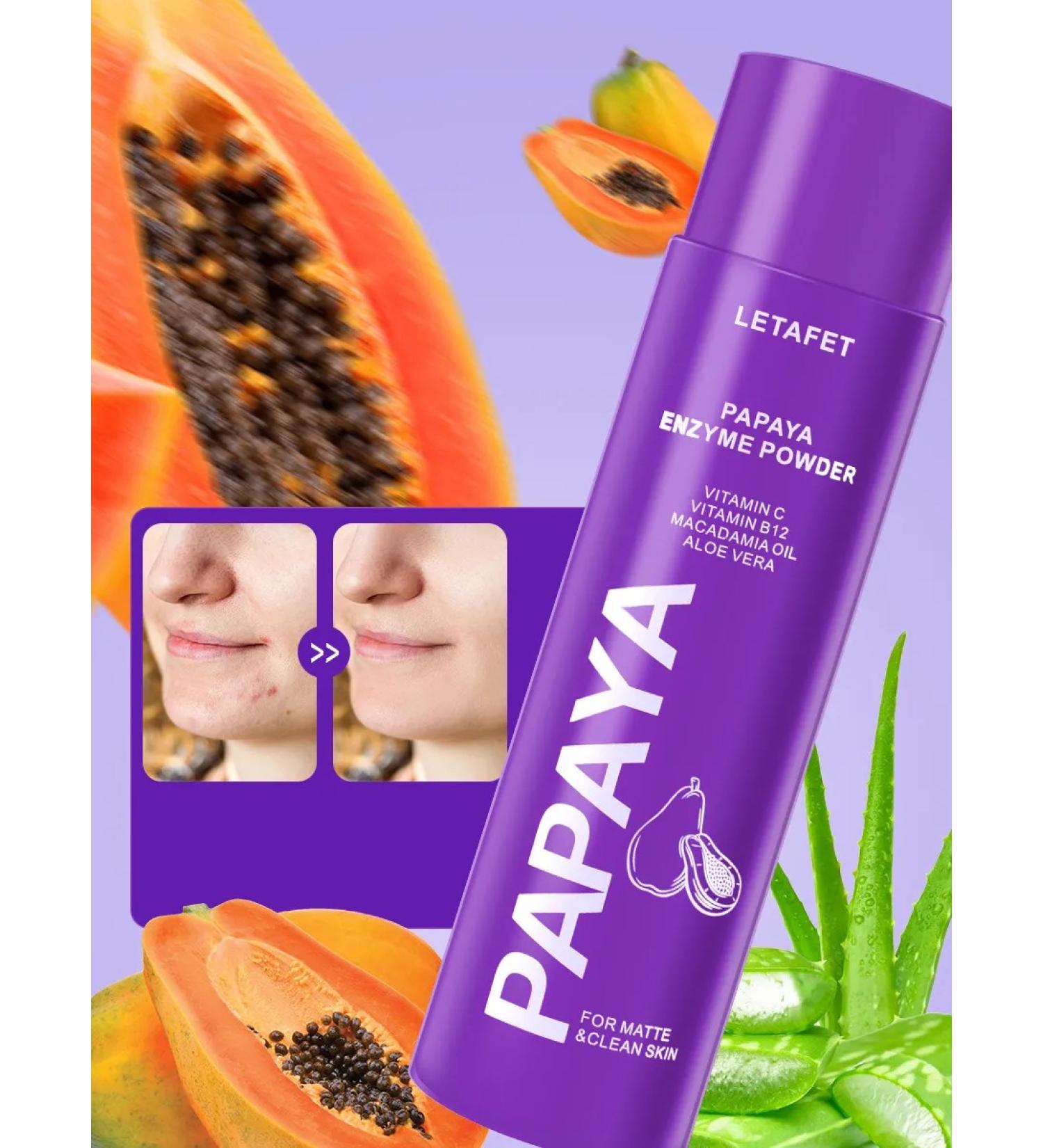 LETAFET Enzyme powder for face and body with vitamin C 75 grams - Buy Online on GoSupps.com