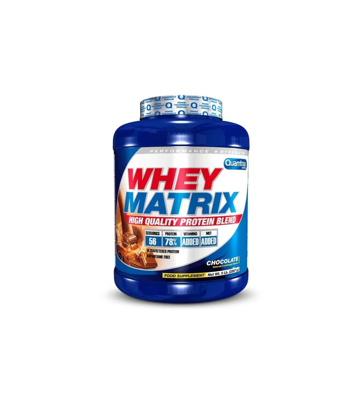 Quamtrax Nutrition Whey Matrix serum cartoi protein 2300g chocolate - Buy Online on GoSupps.com