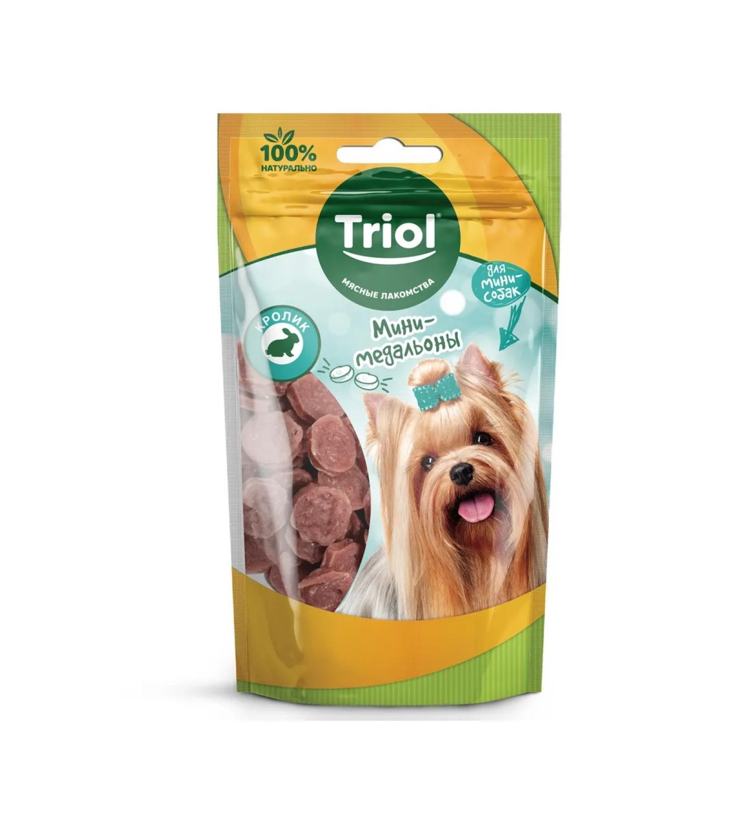 Triol Dog delicities mini-meadalons from rabbit 50g - Buy Online on GoSupps.com