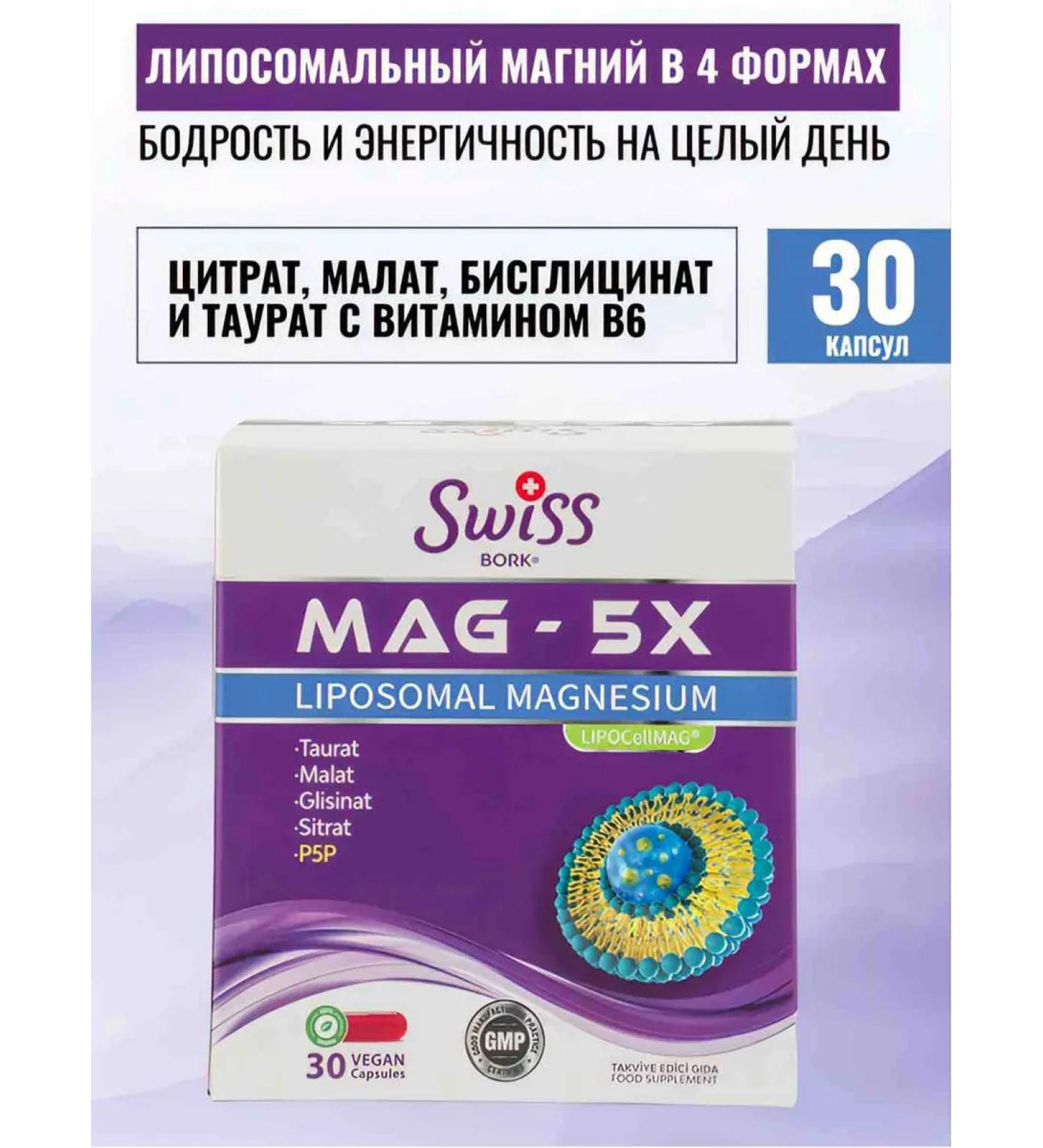 Swiss Vitamins MAG-5X Liposomal magnesium (4 forms) - Buy Online on GoSupps.com