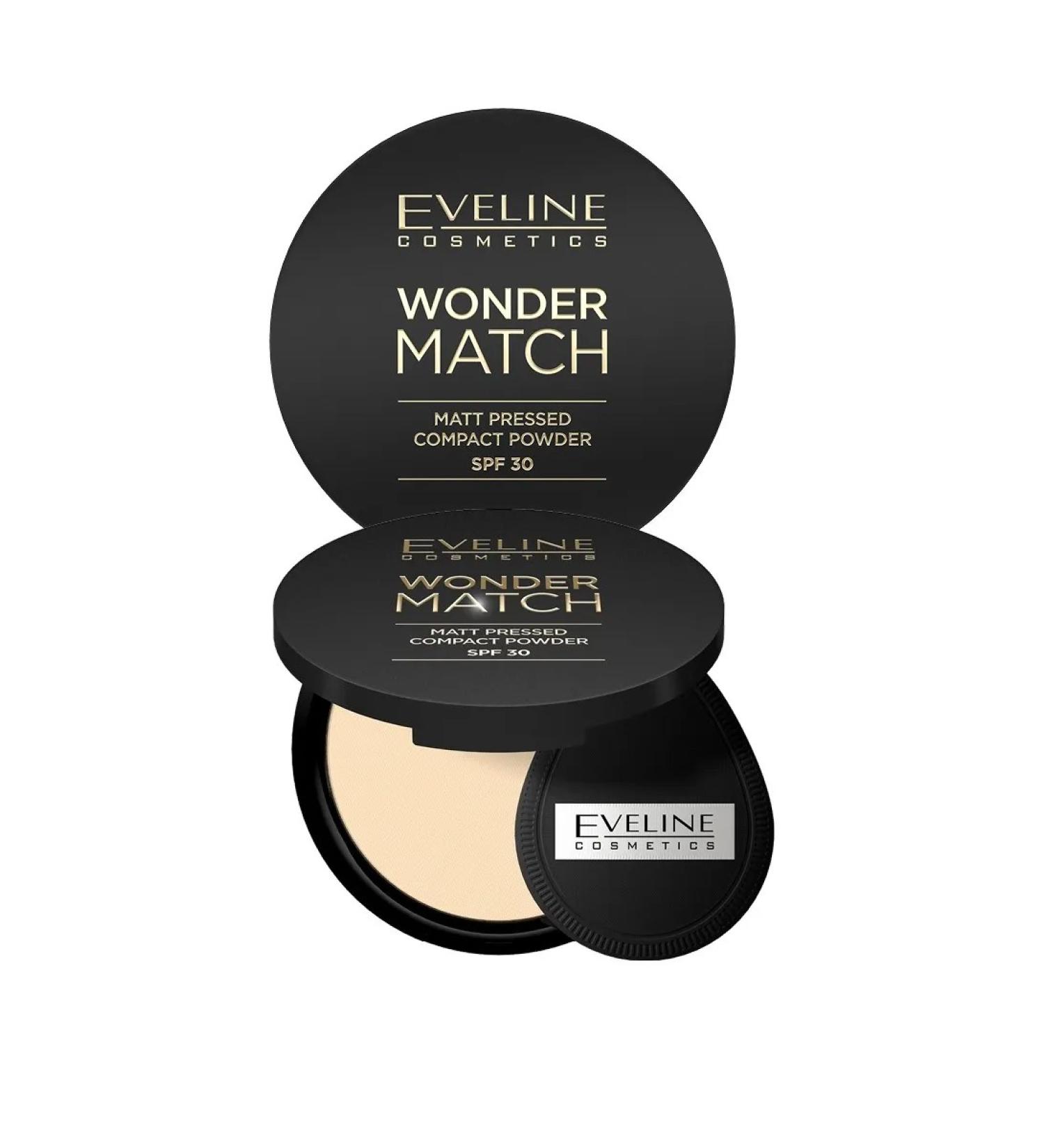 EVELINE Compact matting powder Wonder Match with SPF30 tone 01 8g