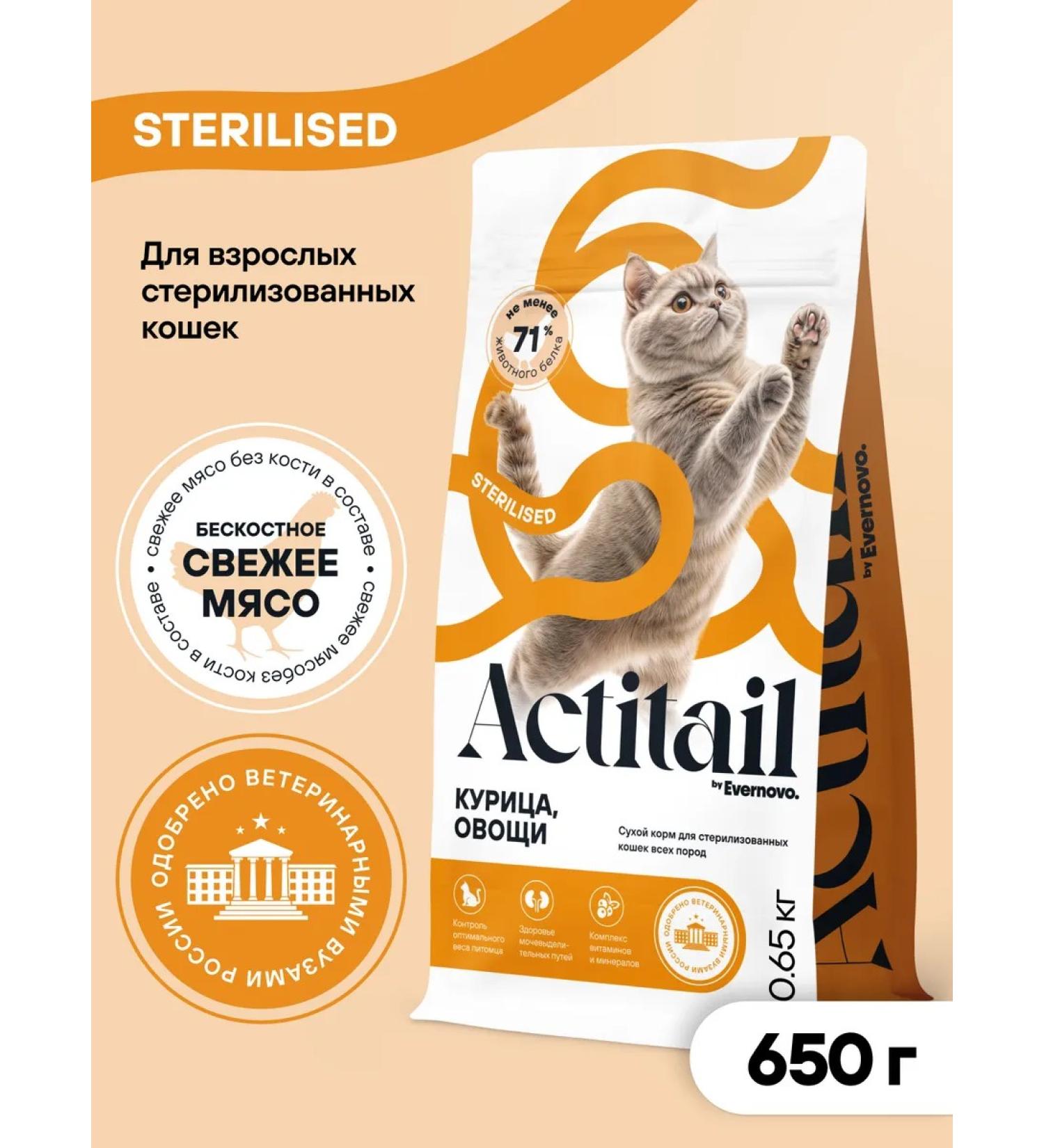 Actitail Dry cat food for sterilized - Buy Online on GoSupps.com