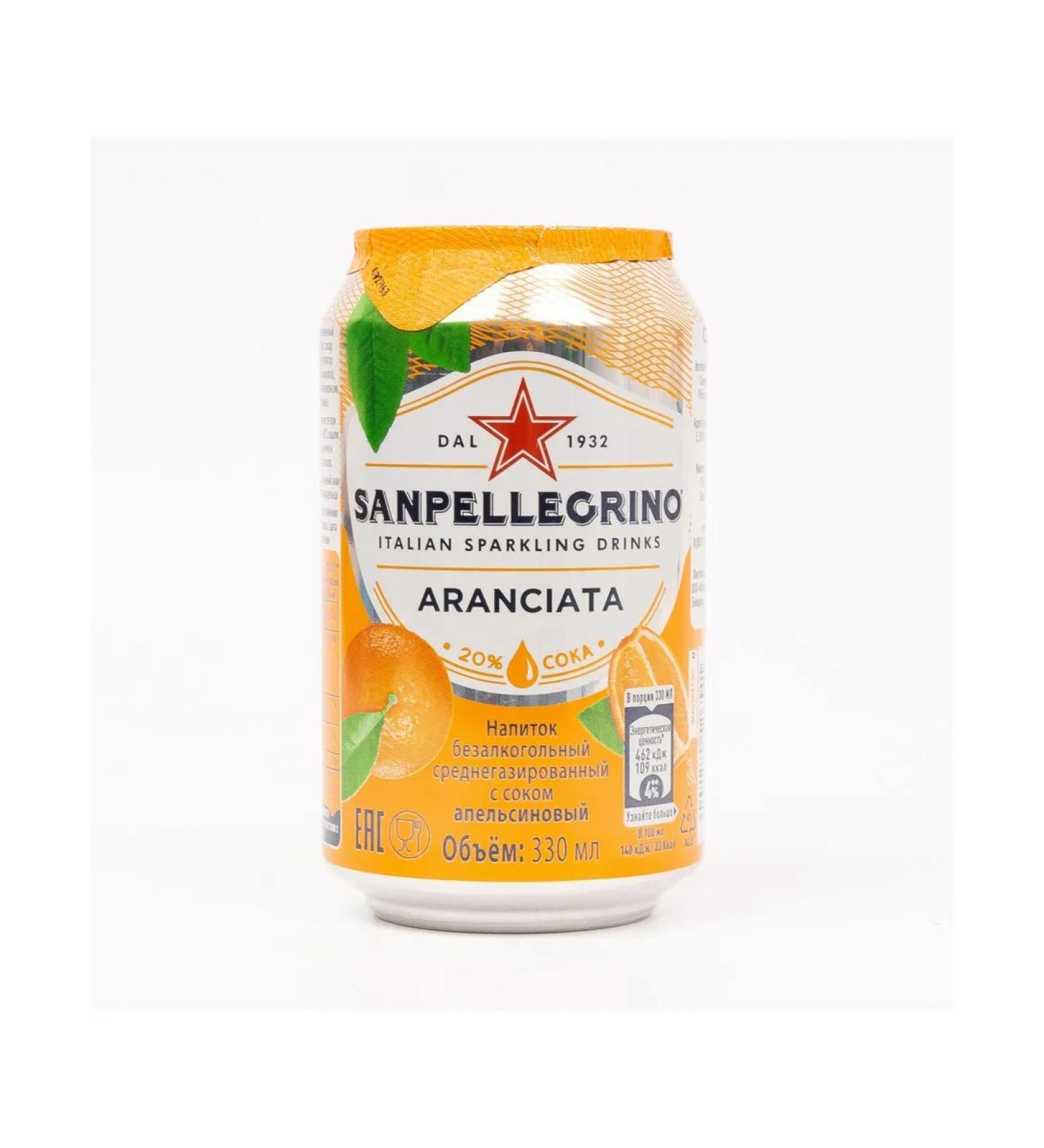 Drink GAZ S Pellegrino Orange 330 ml - Buy Online on GoSupps.com