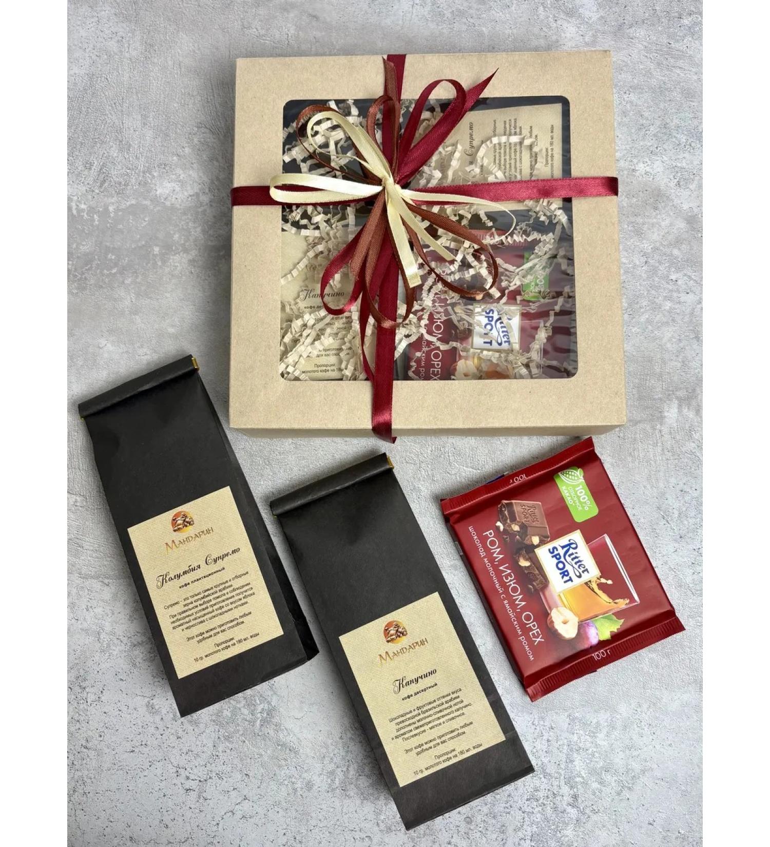 MandarinM Gift to the teacher on September 1 Set of coffee and chocolate - Buy Online on GoSupps.com