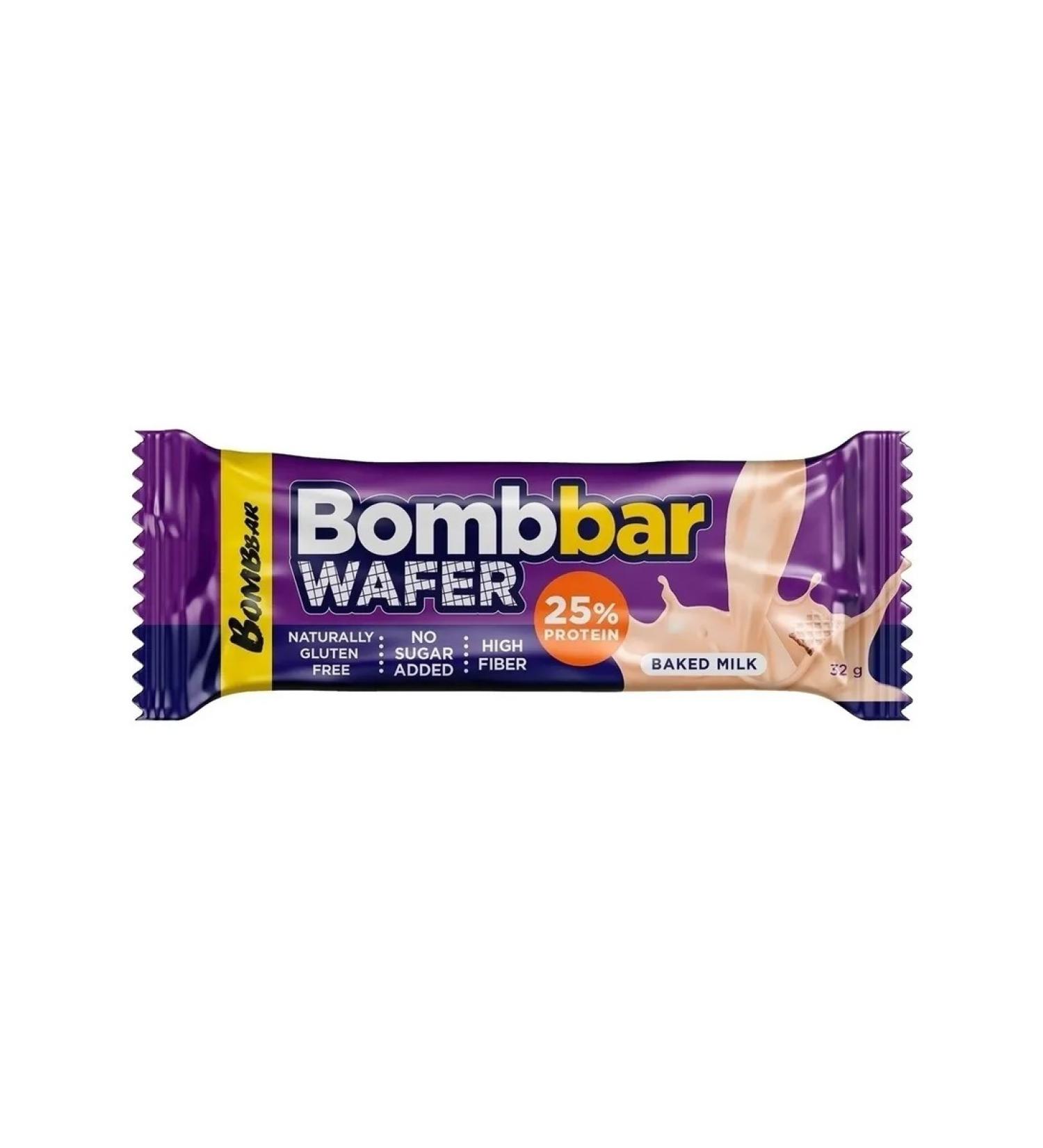 Bombar protein waffle bar with milk-naught