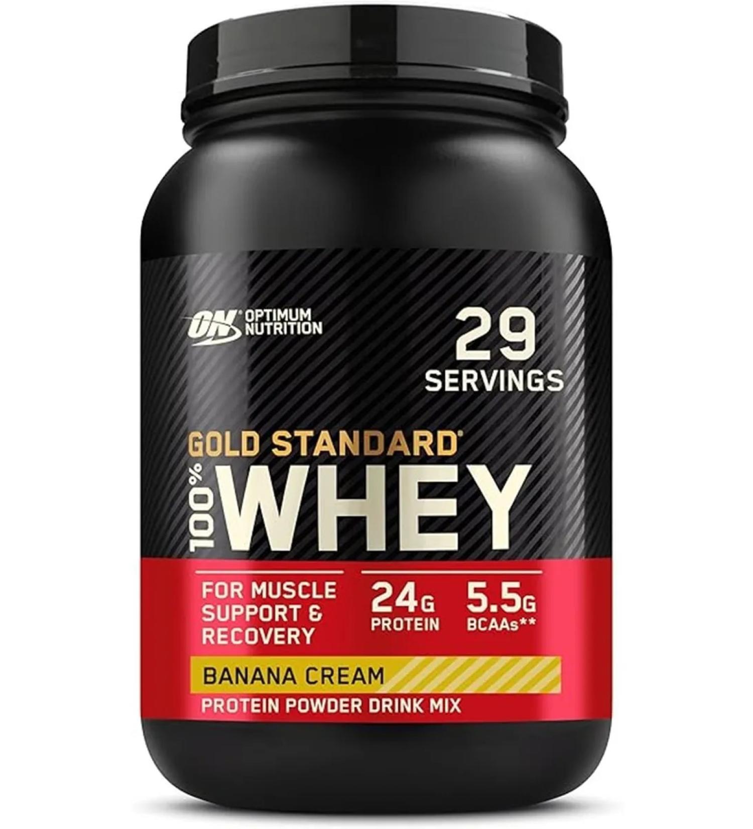 Optimum Nutrition 100% Whey Gold Standart Banana Banana 900g 30 Portations
