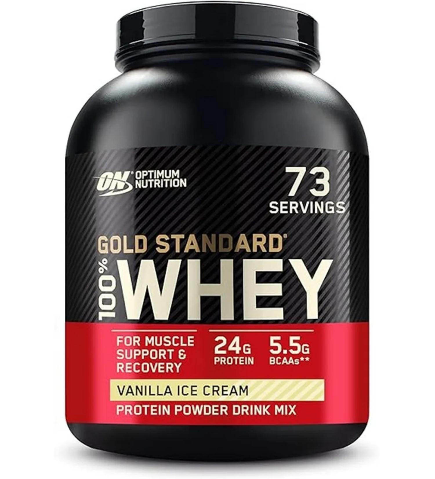 Optimum Nutrition Vanilla ice cream protein 2.28kg 76 servings - Buy Online on GoSupps.com