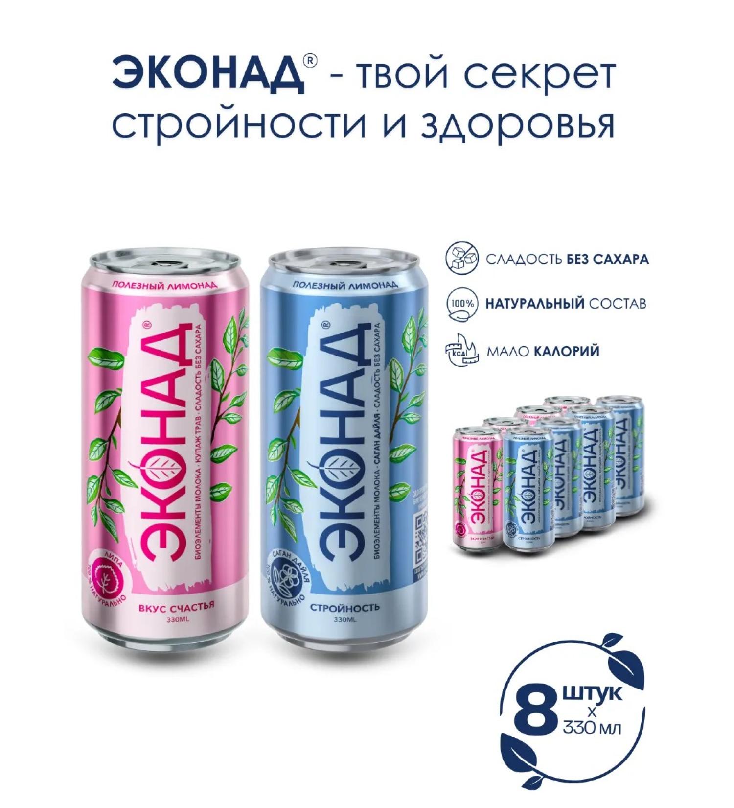 Econad Natural lemonade without sugar taste of happiness and slimness - Buy Online on GoSupps.com