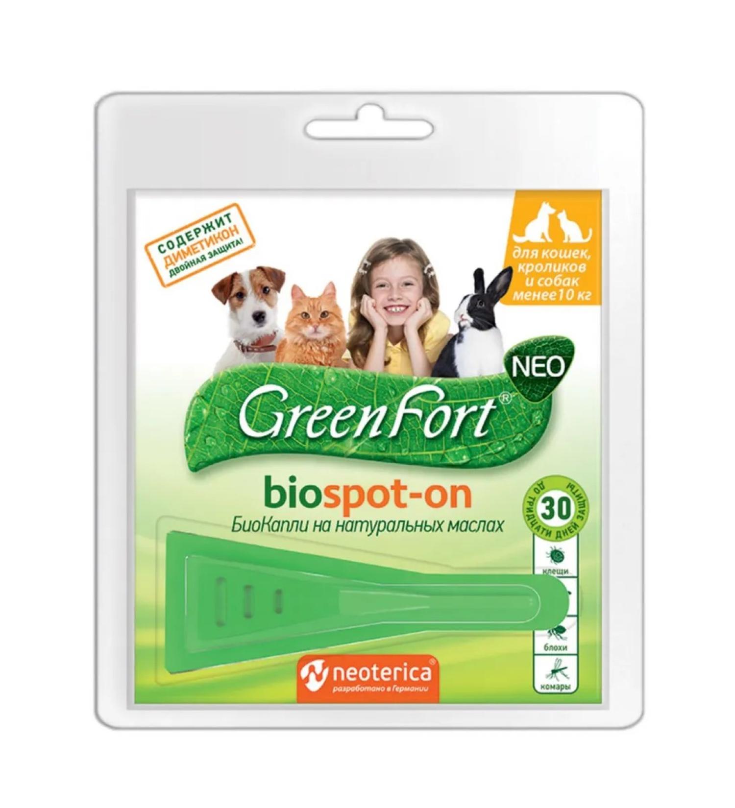 GreenFort Neo Drops on the withers are antiparasitic 1 ml - Buy Online on GoSupps.com