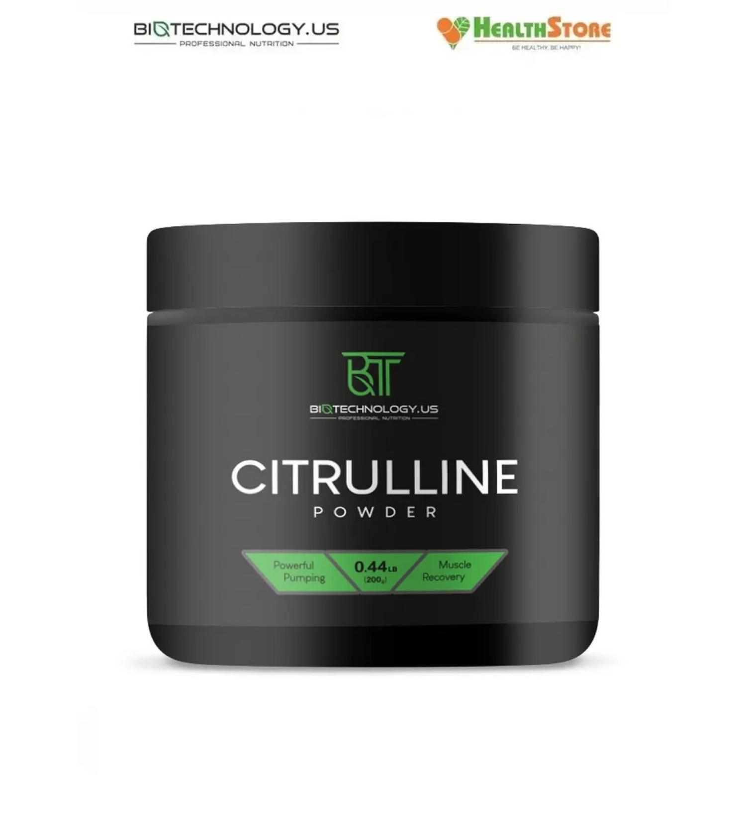 BiotechnologyUS CITRULLINE POWDER 200G l citrullin Malat powder citrulin - Buy Online on GoSupps.com