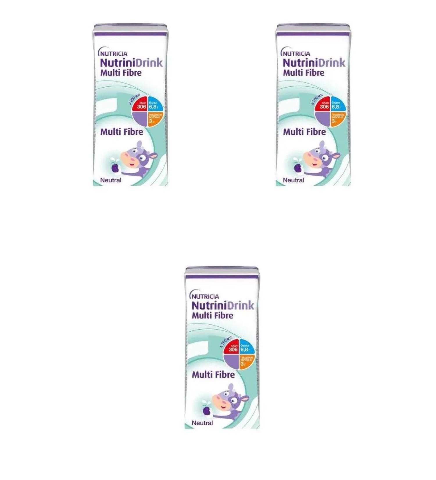 Nutrinidrink with dietary fiber with neutral 3 pcs