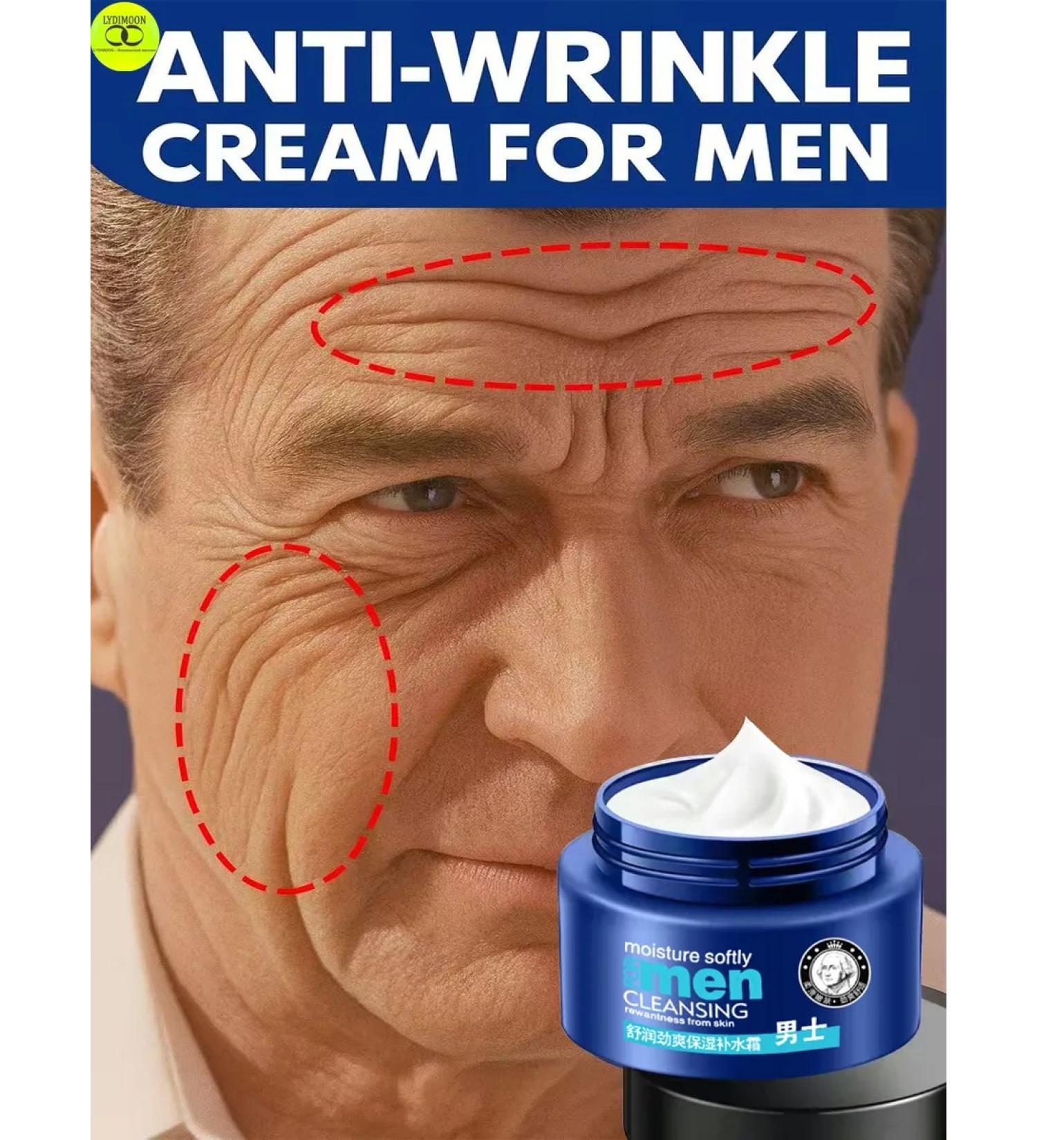 LYDIMOON Moisturizer against wrinkles for men 120g - Buy Online on GoSupps.com