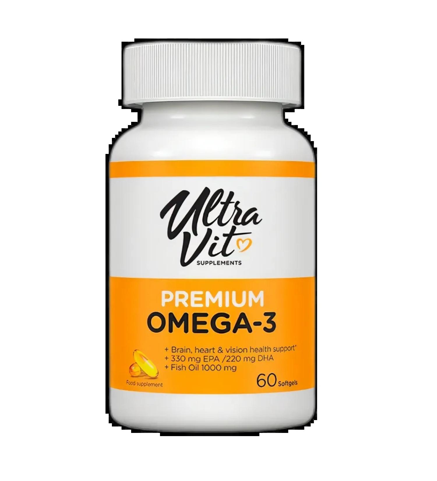VPLAB Omega-3 premium + vitamin E 60 pcs - Buy Online on GoSupps.com