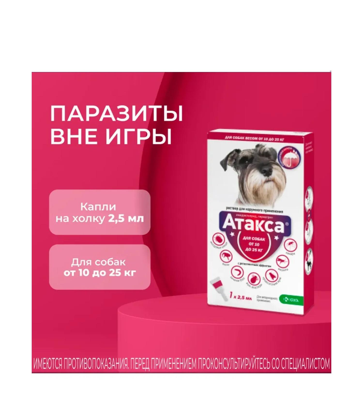 KRKA Attles for dogs from 10 to 25 kg 1 pipette
