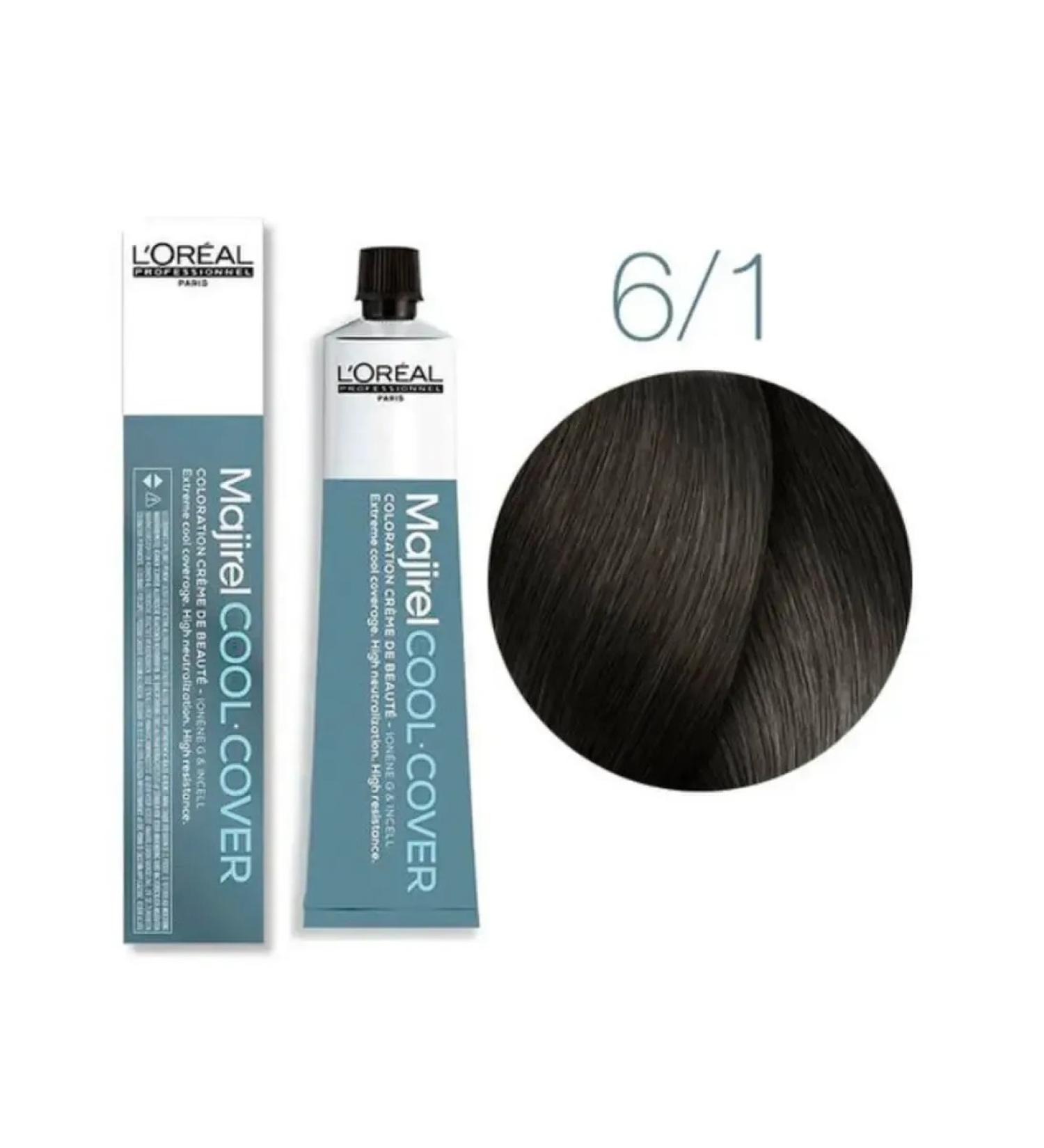 L'Oreal Professionnel Majirel Cool Cover 6.1 Mazhirel Kul Caver 50 ml - Buy Online on GoSupps.com