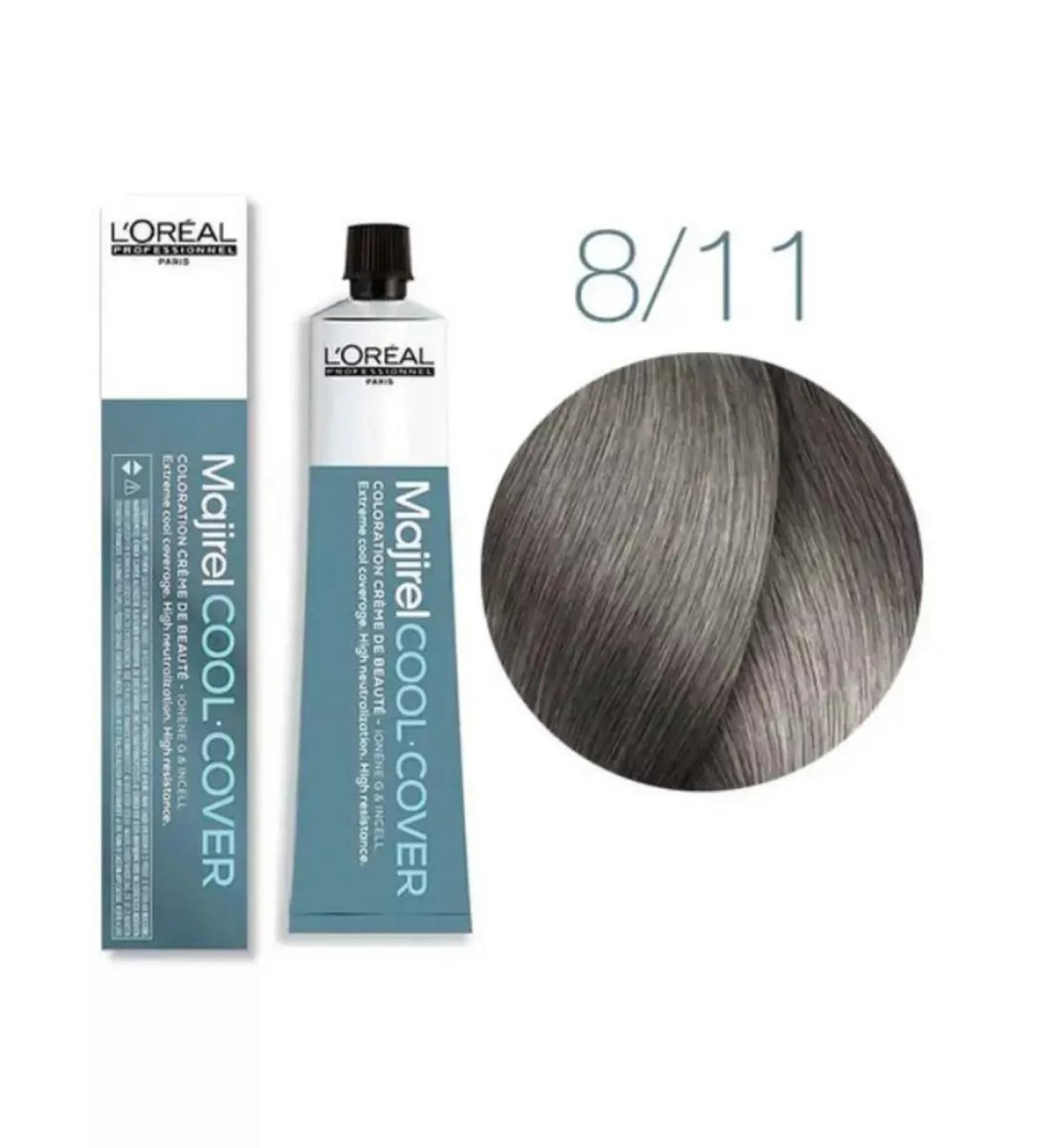 L'Oreal Professionnel Majirel Cool Cover 8.11 Mazhirel Kul Caver 50 ml - Buy Online on GoSupps.com