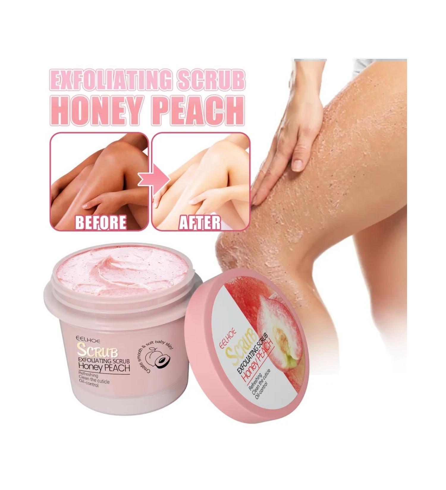 Eelhoe peach cleansing skin scrub for body - Buy Online on GoSupps.com