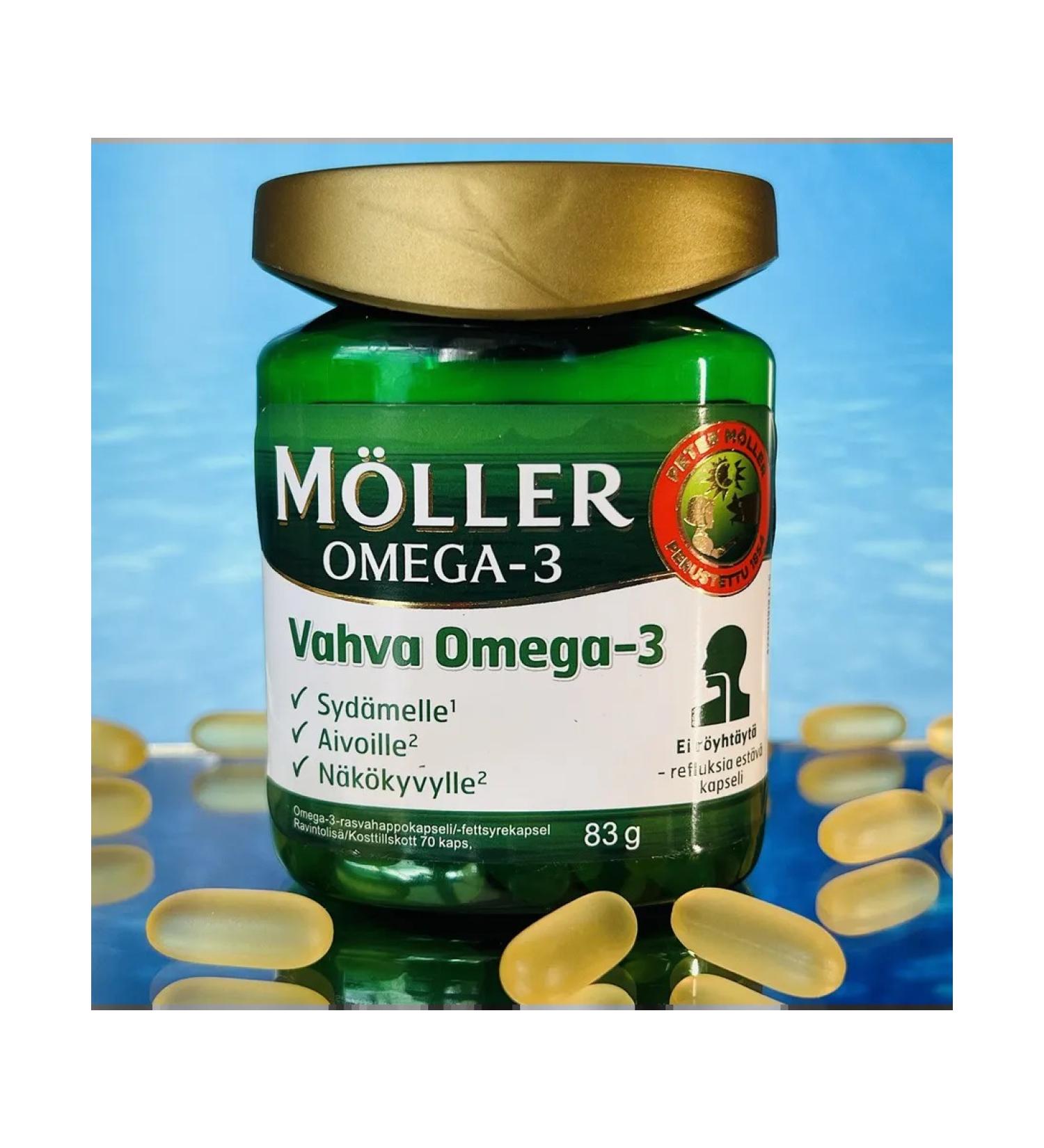 SUOMI Moller Omega-3 reinforced M ller Vahva 70 capsules - Buy Online on GoSupps.com