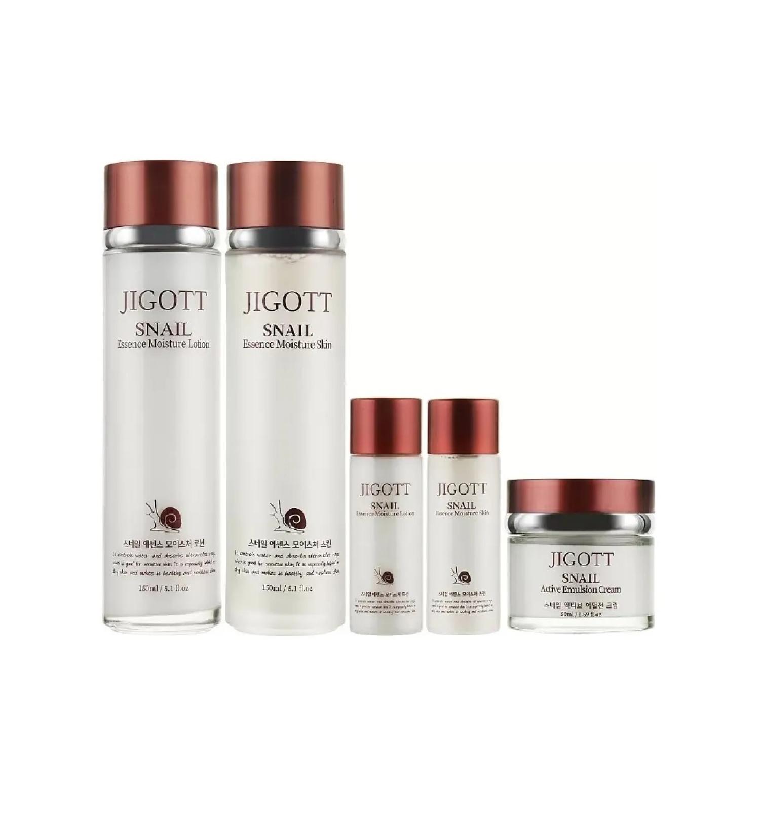 Jigott Facial set with mucin snail 5 pr - Buy Online on GoSupps.com