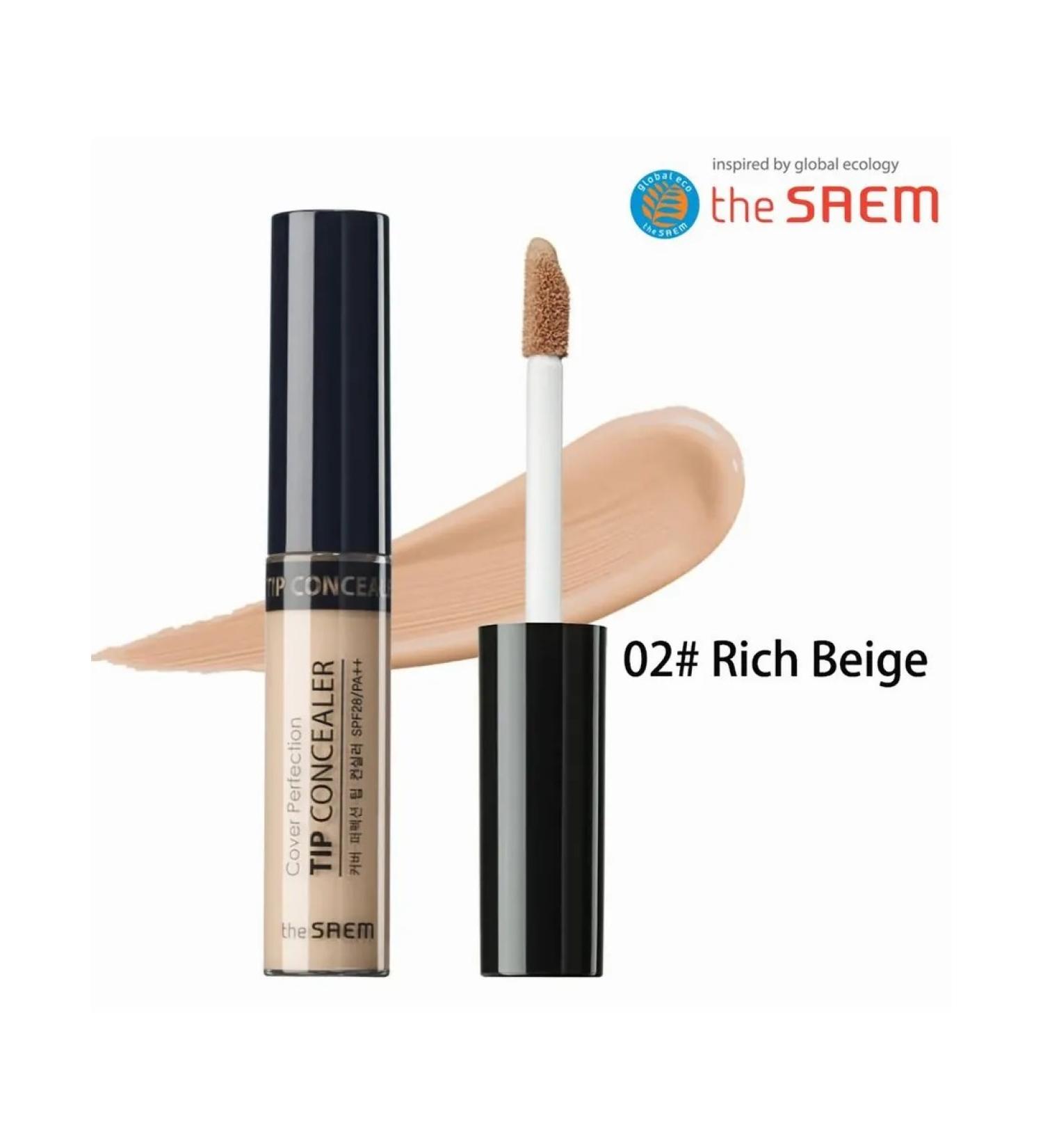 Consilery The Saem Cover Perfection Tip 02 Rich Beige - Buy Online on GoSupps.com