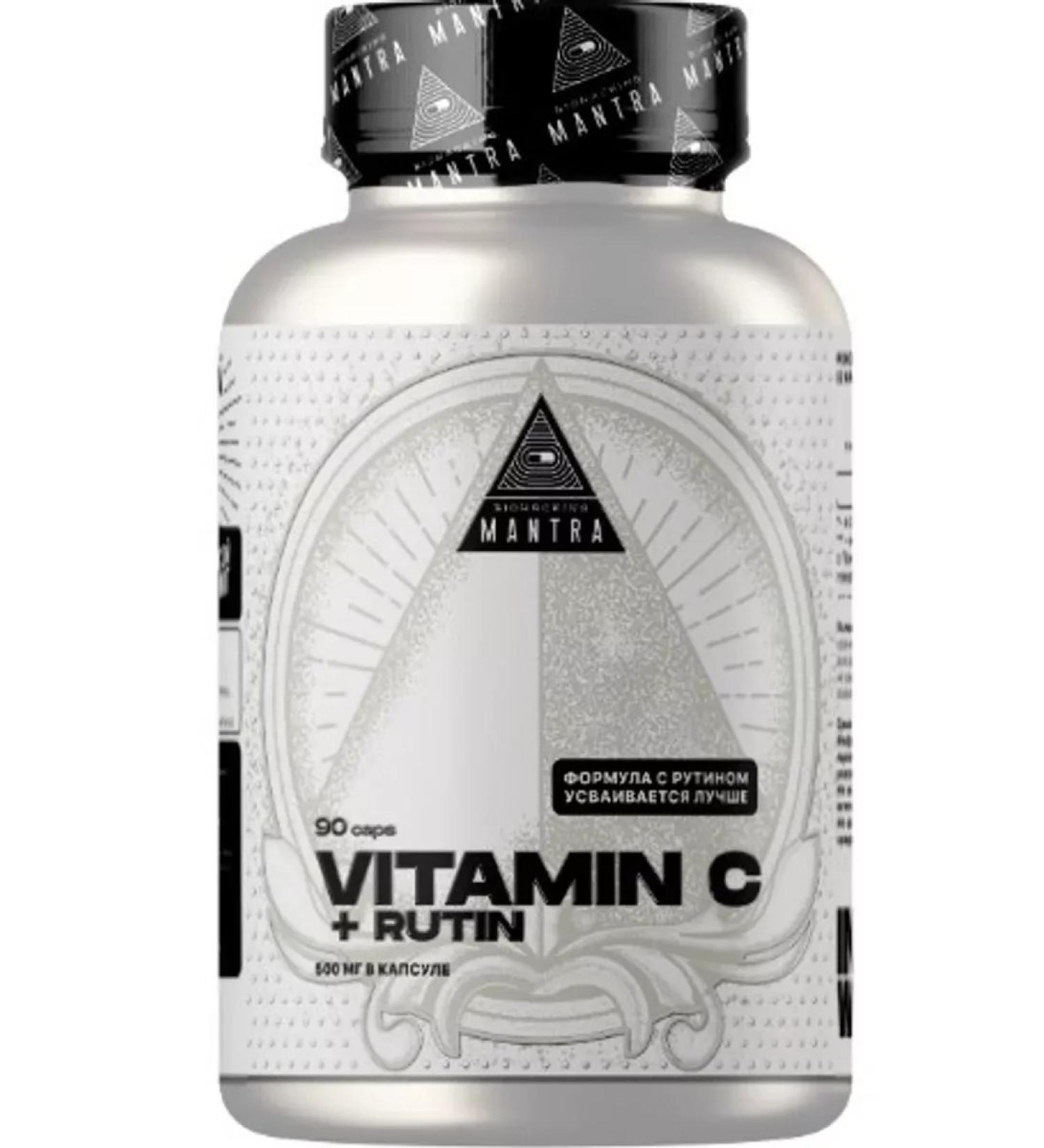 Mantra Vitamin C + Rutin N90 Caps at 620mg-1pcs - Buy Online on GoSupps.com