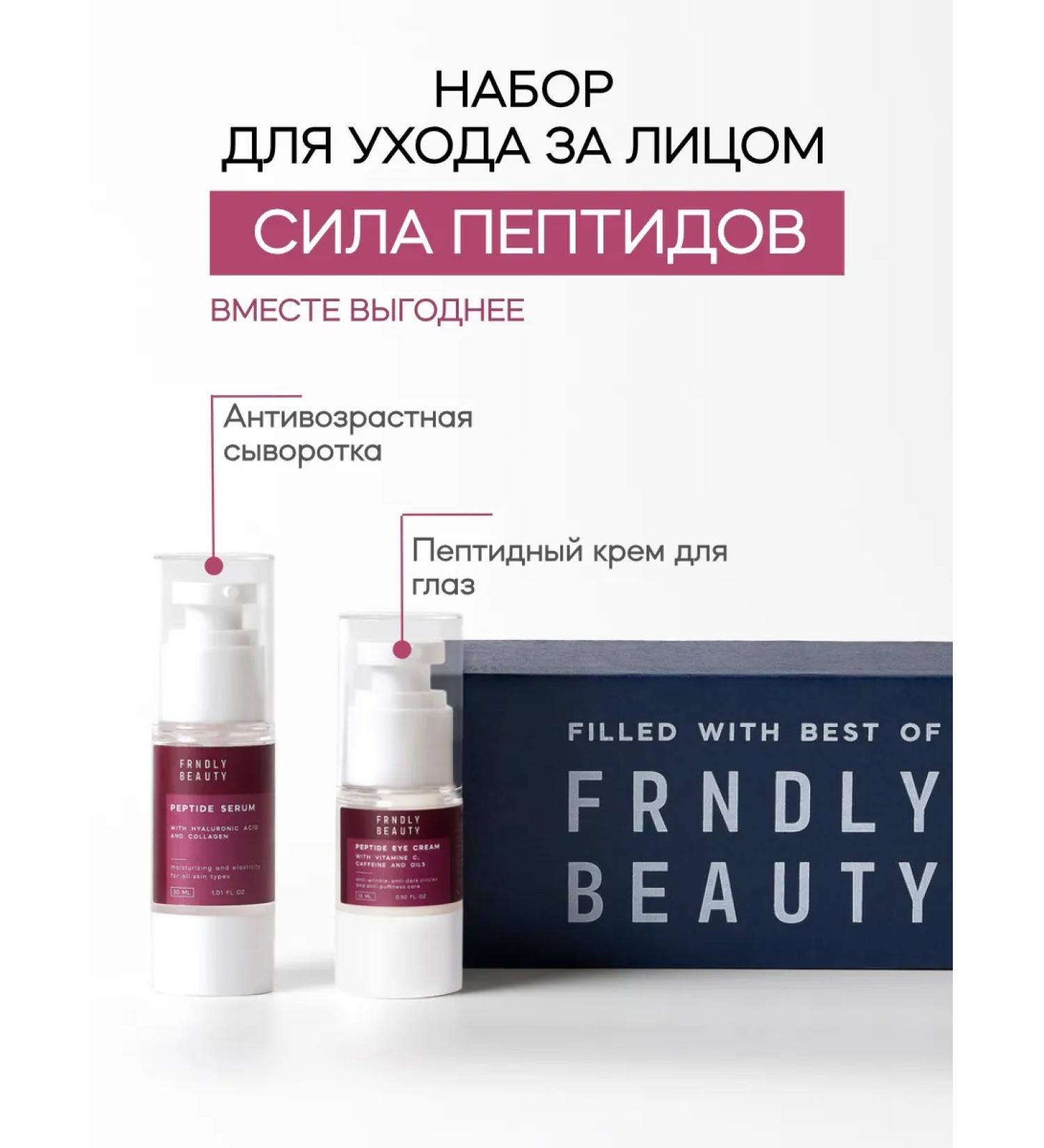 FRENDLY beauty PEPTIDS Power Set Peptide Wheeler + Eye Cream - Buy Online on GoSupps.com
