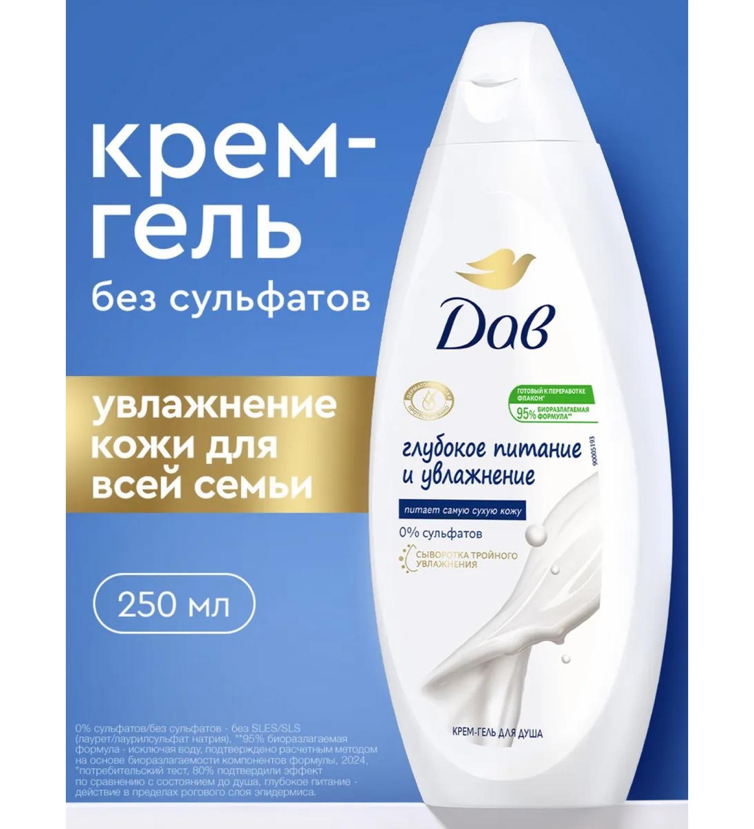 Dav Cream gel for shower Women's moisturizer suckup 250 ml - Buy Online on GoSupps.com