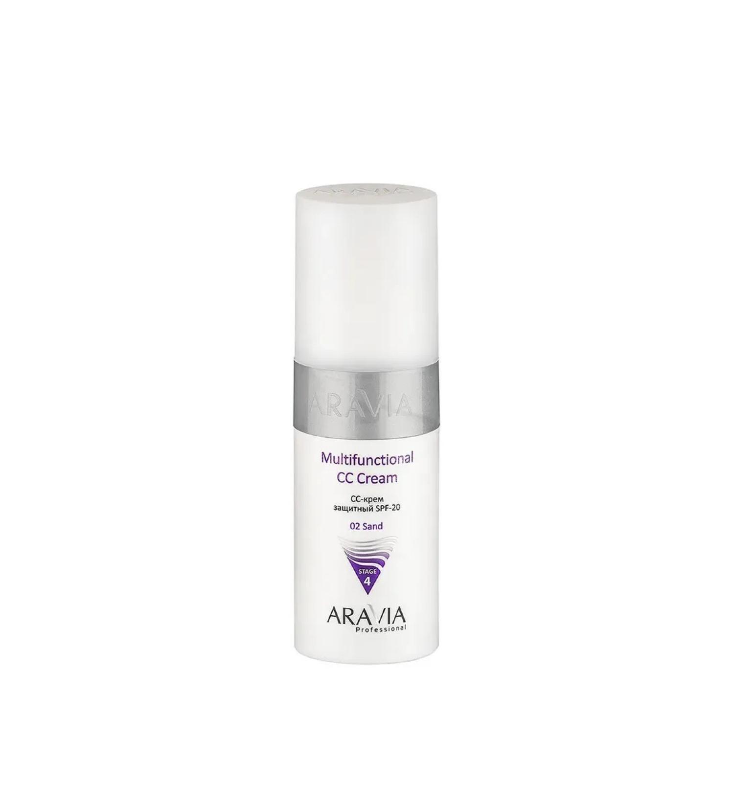 ARAVIA Cream-CC protective SPF-20 tone 02 - Buy Online on GoSupps.com