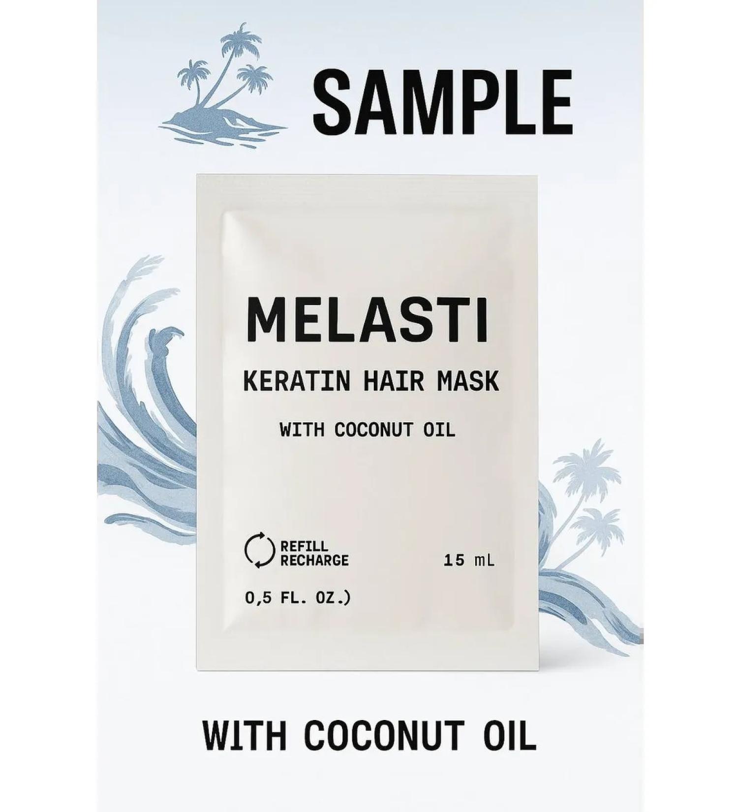 MELASTI cosmetics Hair mask with keratin Restoring sample - Buy Online on GoSupps.com