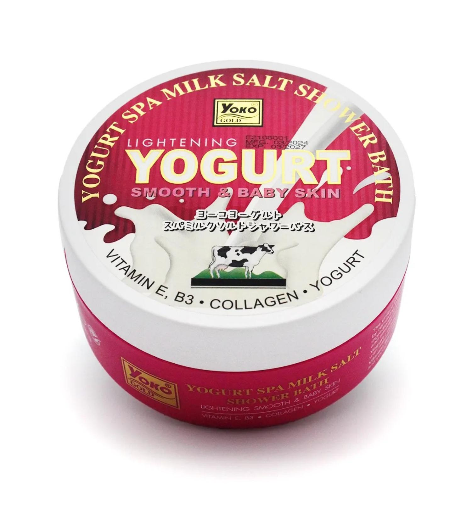 Yoko Salt scrub with milk and yogurt 380 g - Buy Online on GoSupps.com