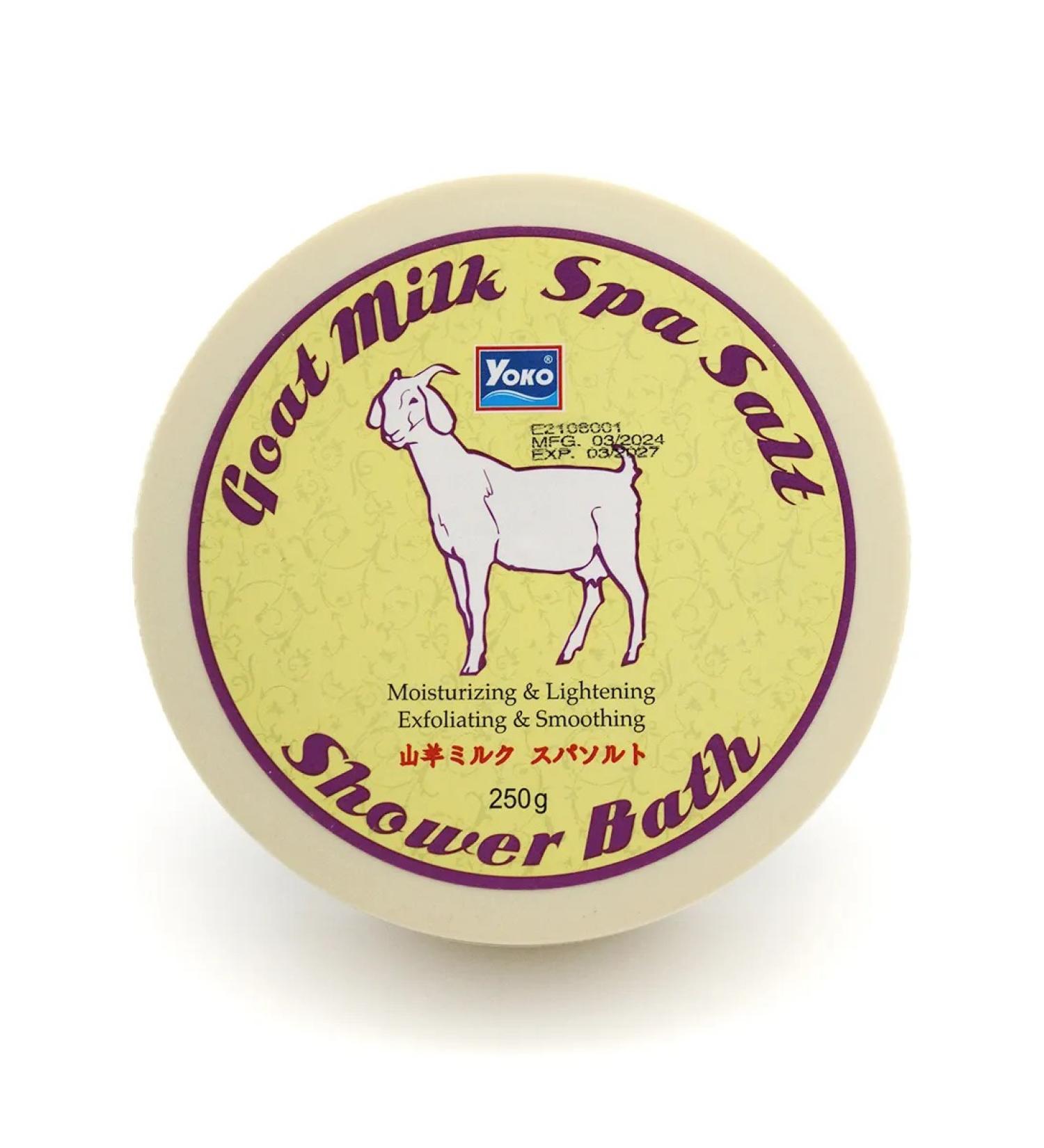 Yoko Salt body scrub with goat milk 250 g - Buy Online on GoSupps.com