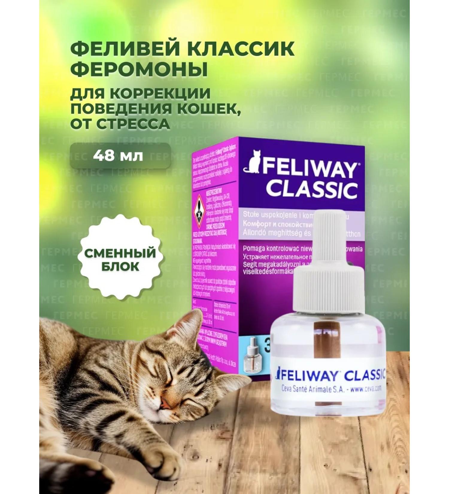 Ceva Felier Classic for cats replaced block 48 ml - Buy Online on GoSupps.com